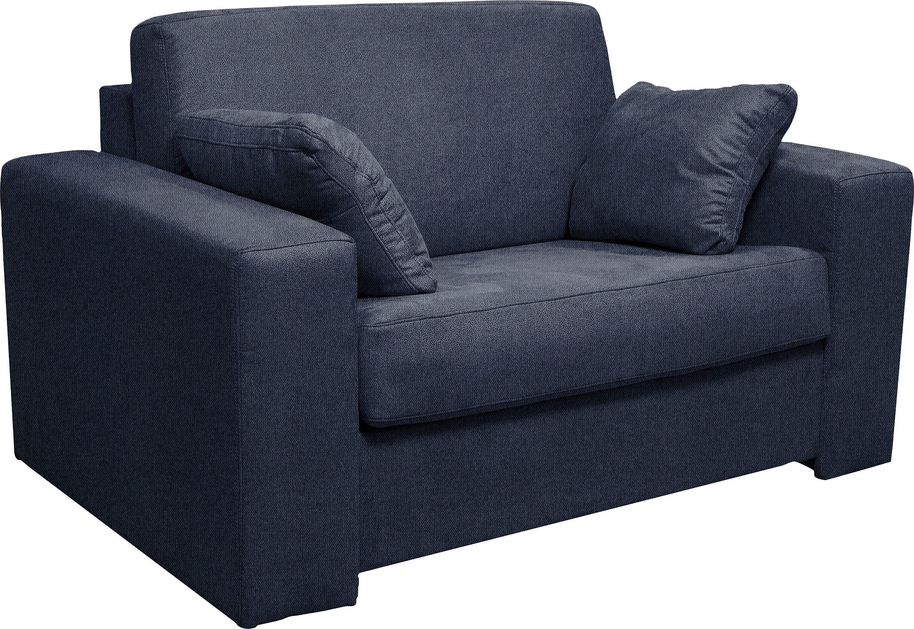 Home affaire Fauteuil Roma matras hoogte 140 cm Bedfunctie, met vering, Afmeting liggend ca. 83x198 cm