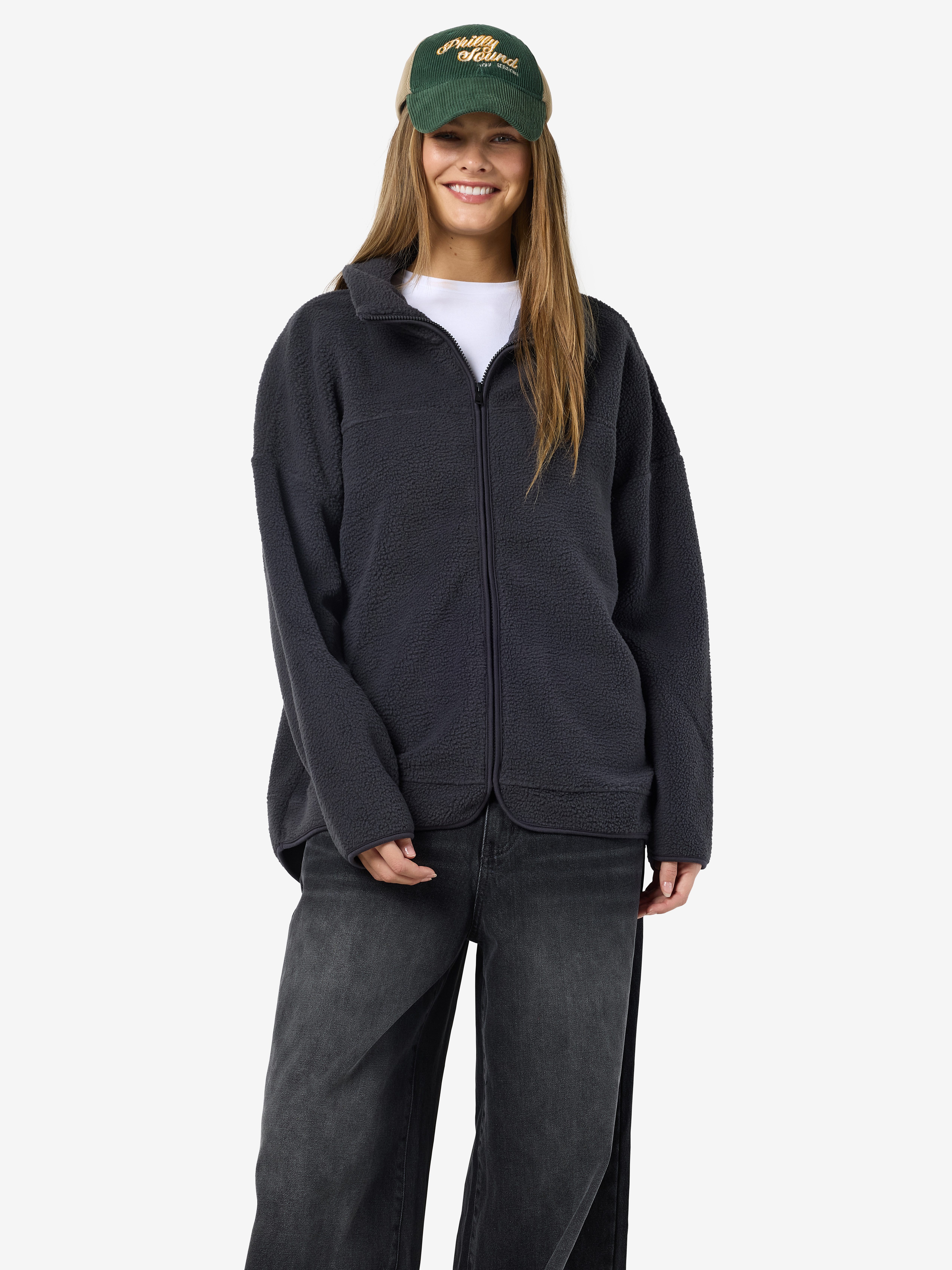 Noisy may Fleecejack NMCOZY L/S ZIP SWEATER JRS NOOS