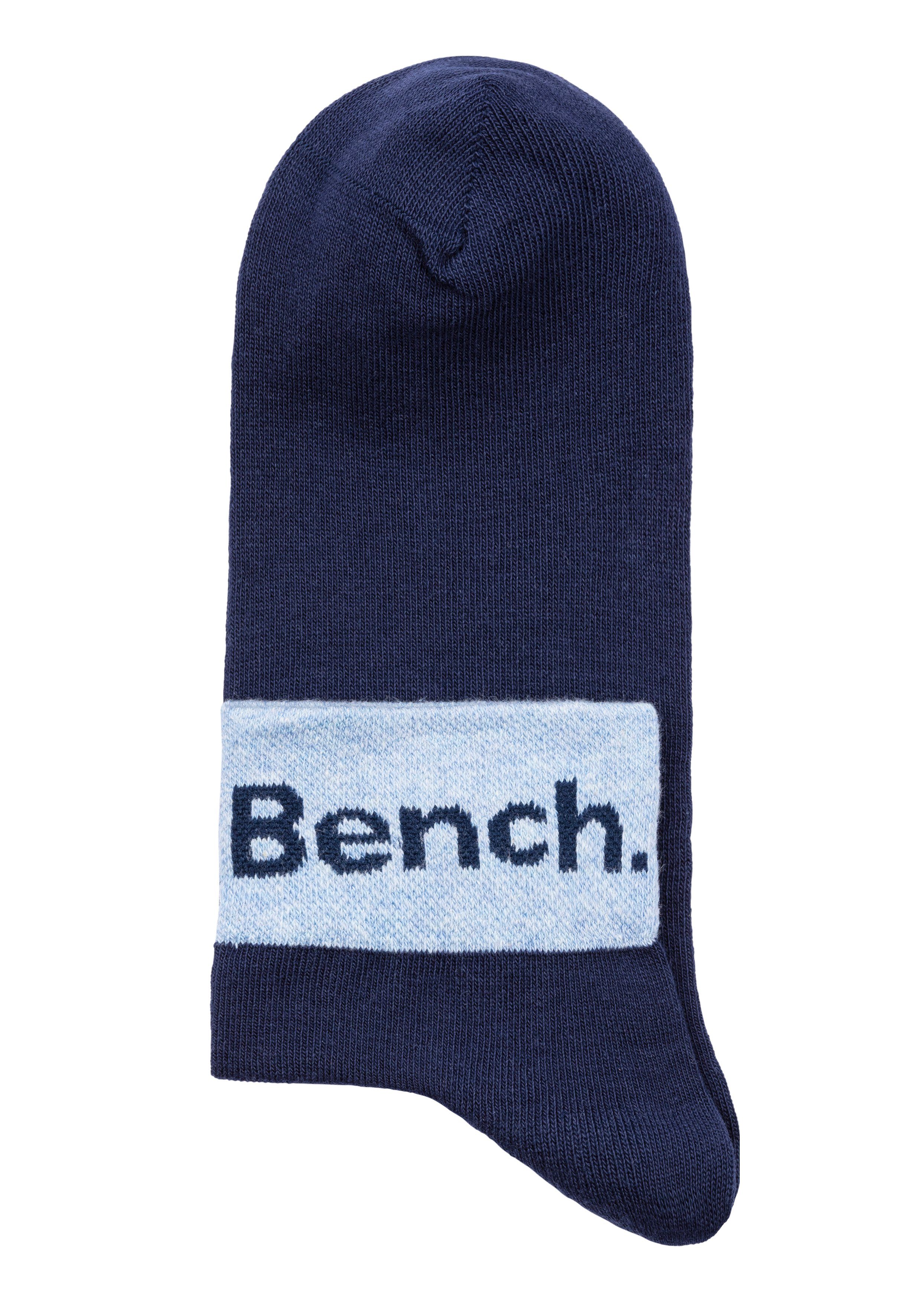 Bench. Korte sokken met ingebreid opschrift bij de boord (set, 8 paar)