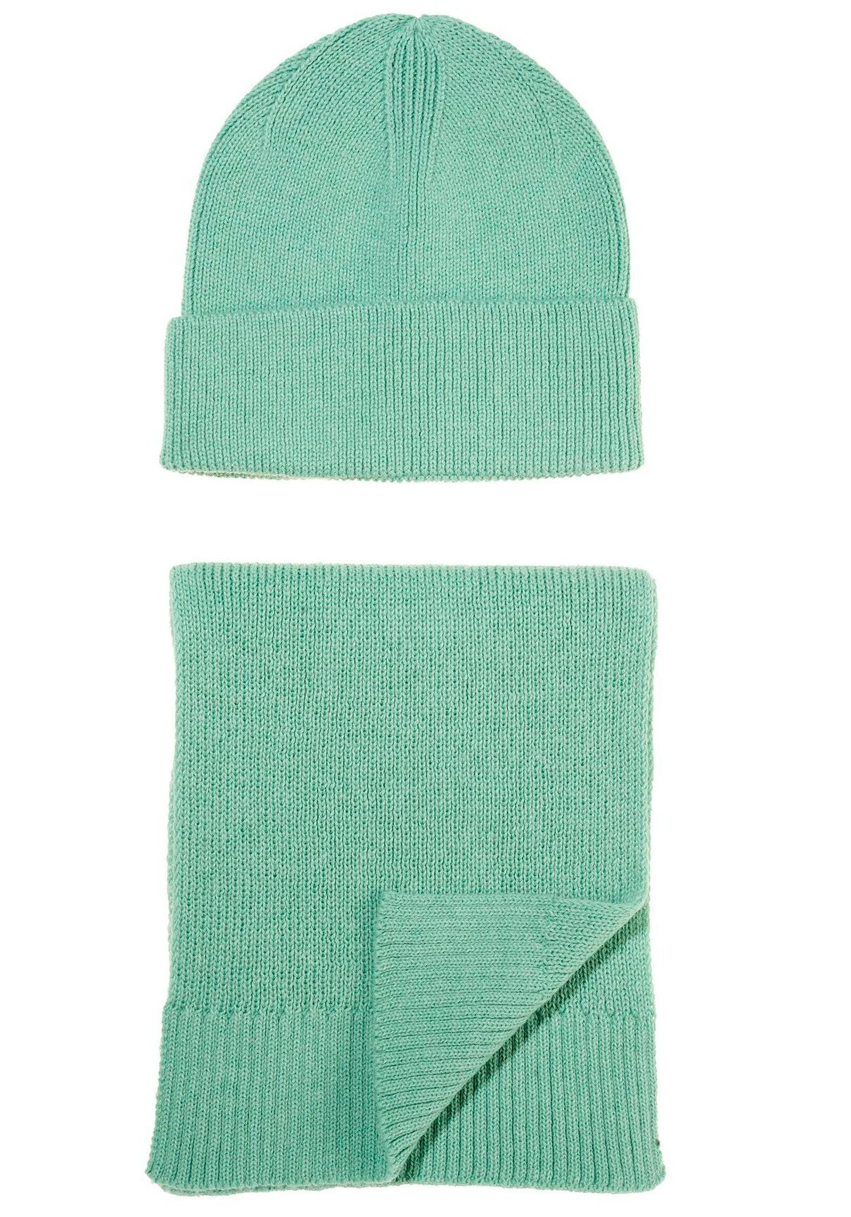 Cinque Gebreide sjaal Muts & sjaal in geschenkdoos, kerstcadeau (set, 2 stuks)