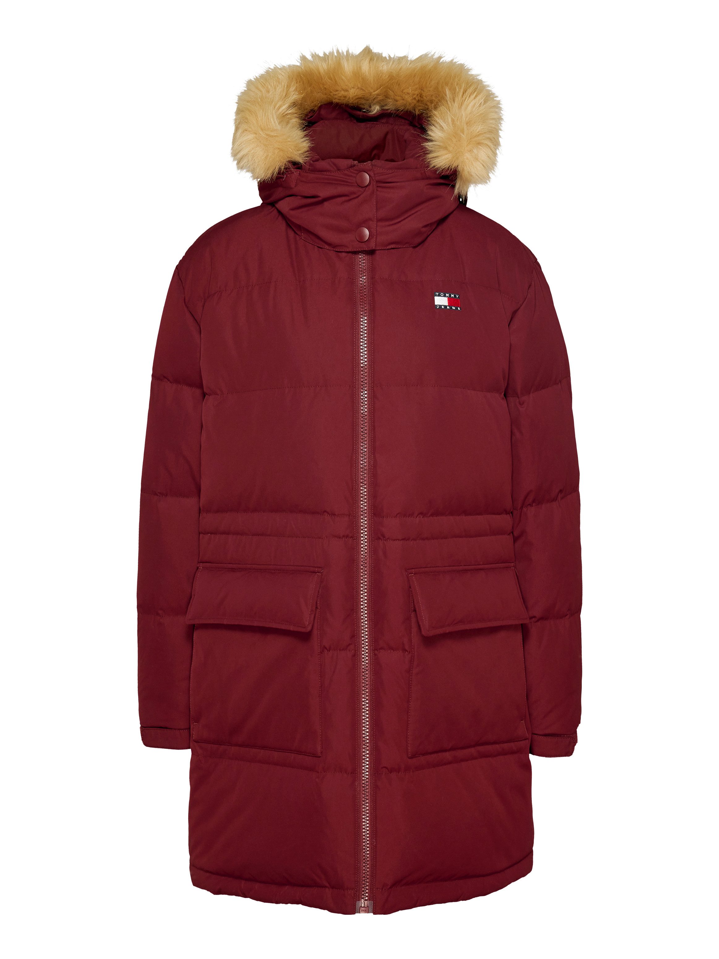 TOMMY JEANS Gewatteerde jas TJW MIDI ALASKA FAUX FUR