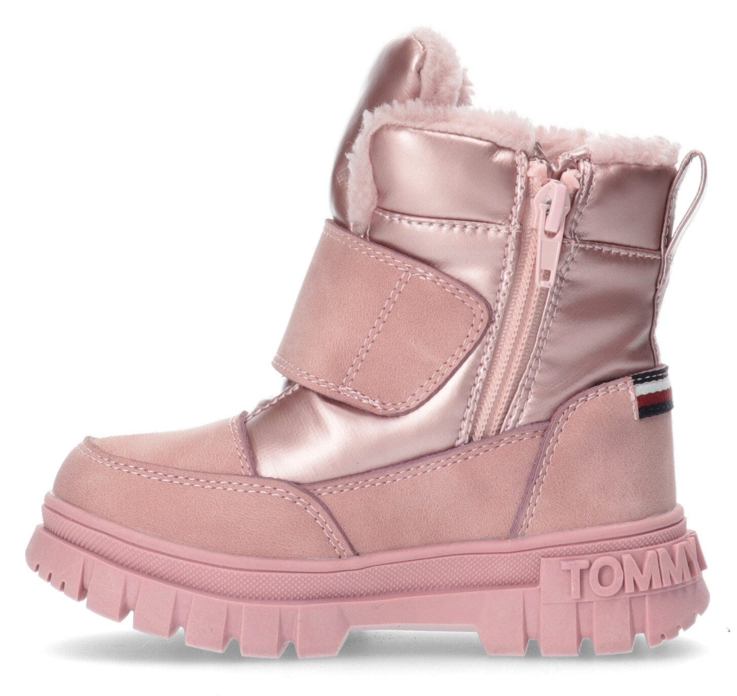 Tommy Hilfiger Snowboots , winterlaarzen, klittenbandlaarzen met logo-opdruk op de zool