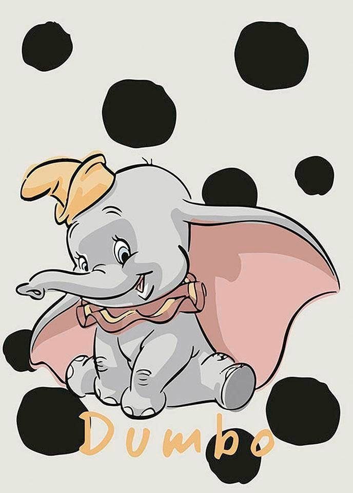 Komar Poster Dumbo stippen Hoogte: 70 cm