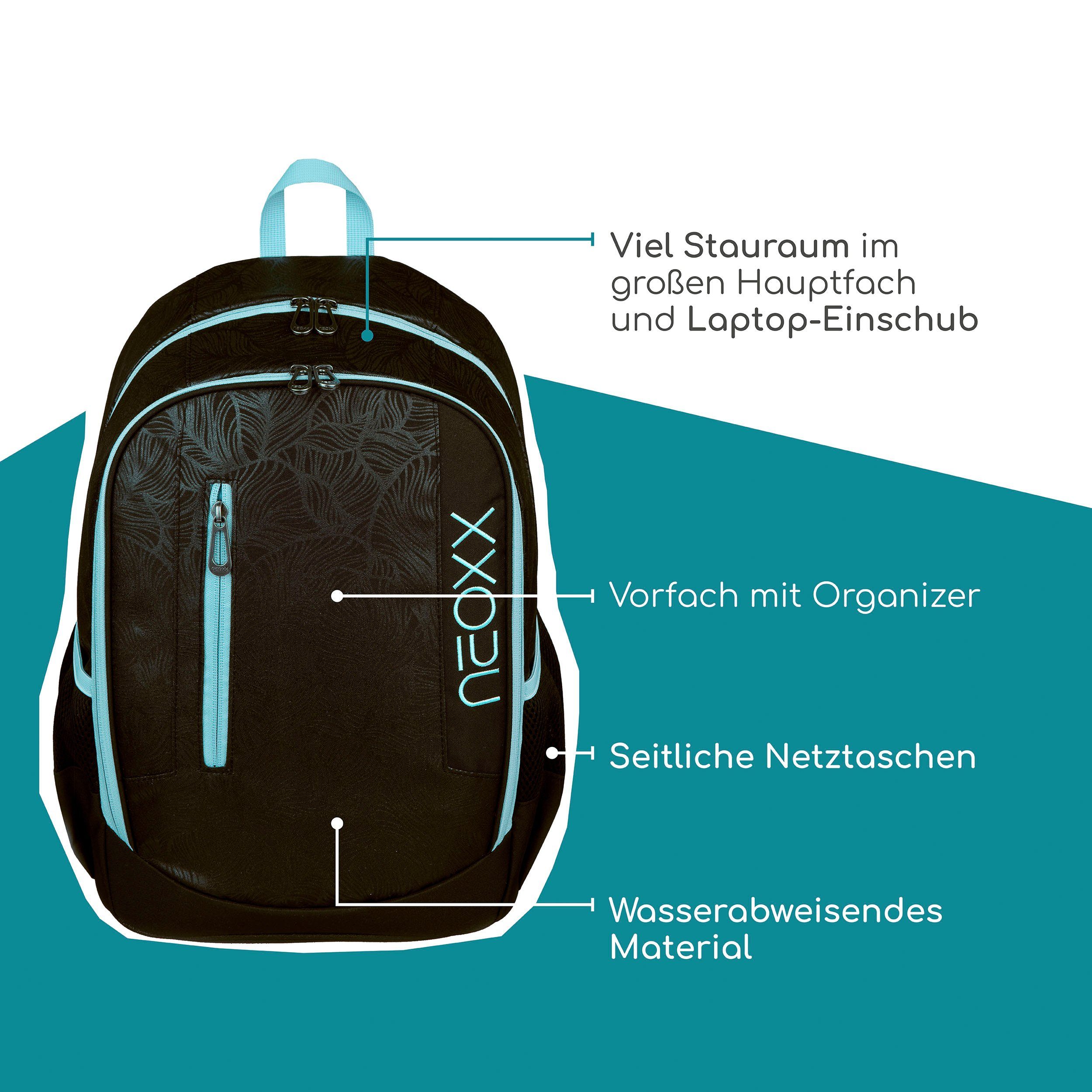 neoxx Schoolrugzak Flow, Queen of Nite gedeeltelijk van gerecycled materiaal