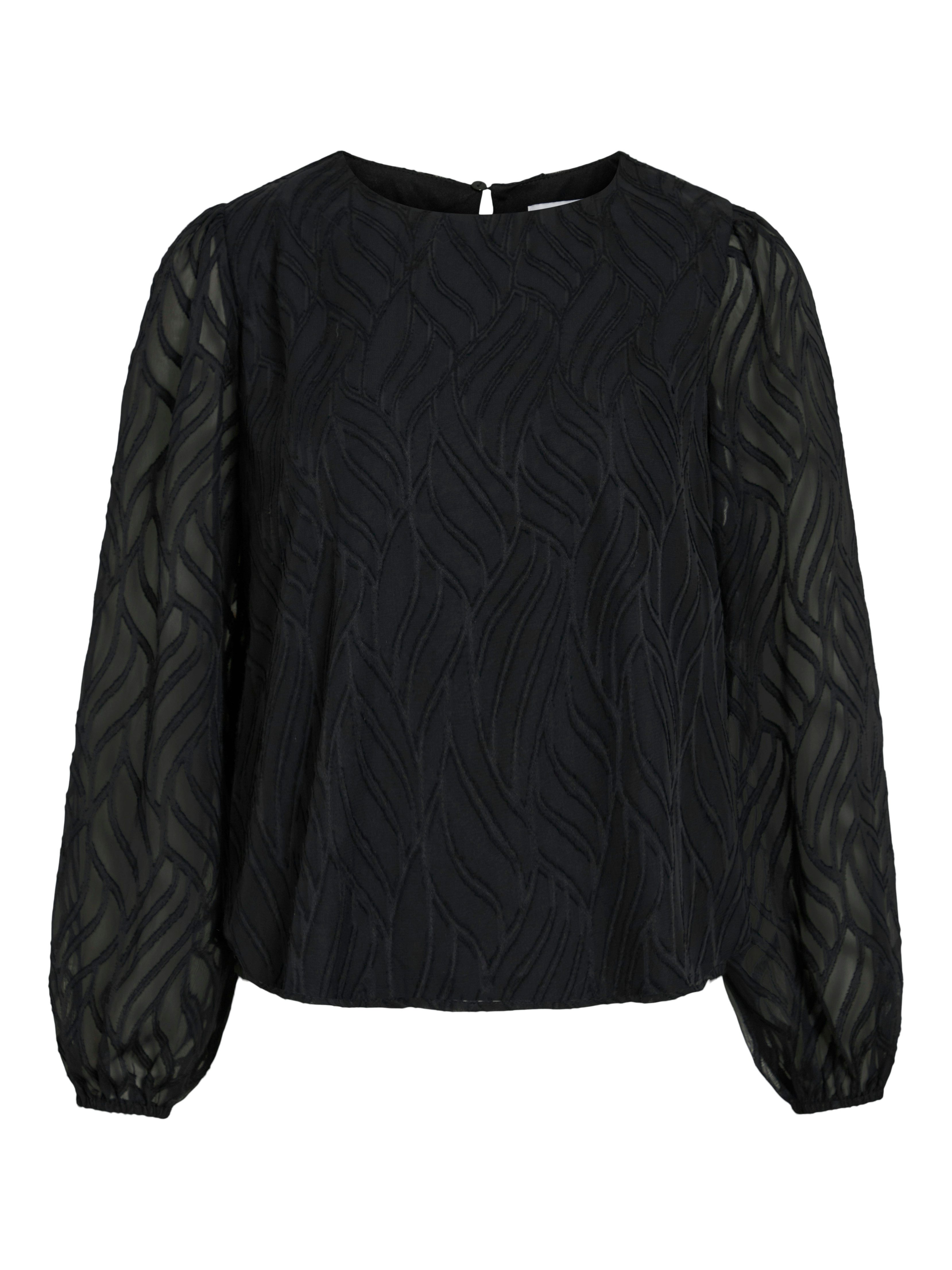 Vila Shirt VIMIKA O-NECK L/S TOP - NOOS