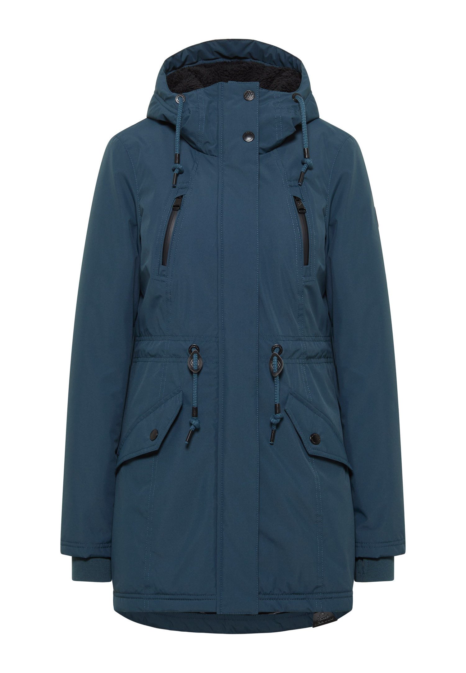 Ragwear Outdoorjack ELSIEN waterafstotende overgangsparka, met verwarmende teddypluche voering
