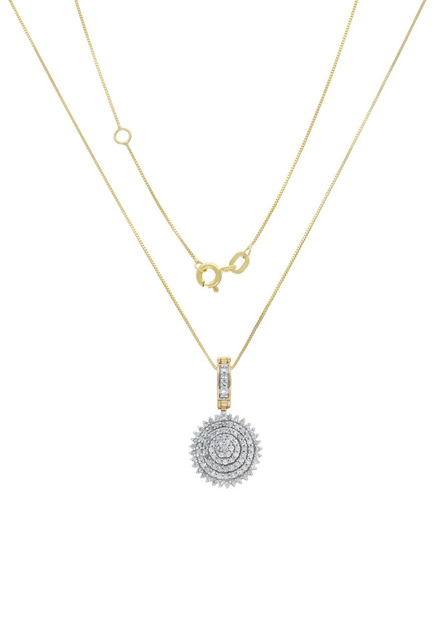 Firetti Ketting met hanger Sieraad cadeau Goud 585 halssieraad ketting goudketting Venetianer