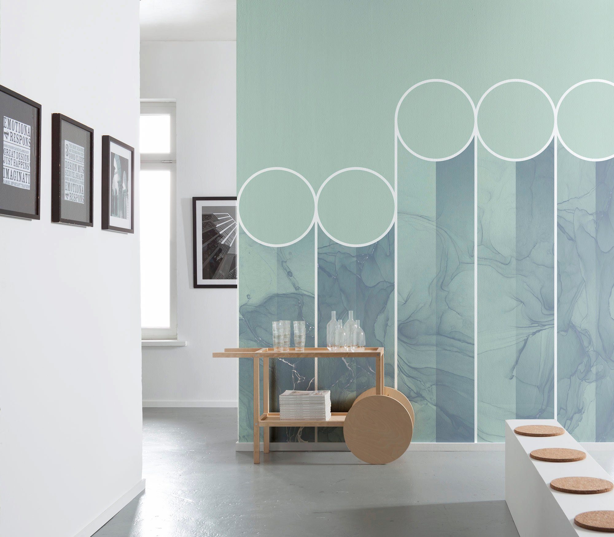Komar Fotobehang Digitale print vlies - spots - Afmeting 300 x 280 cm