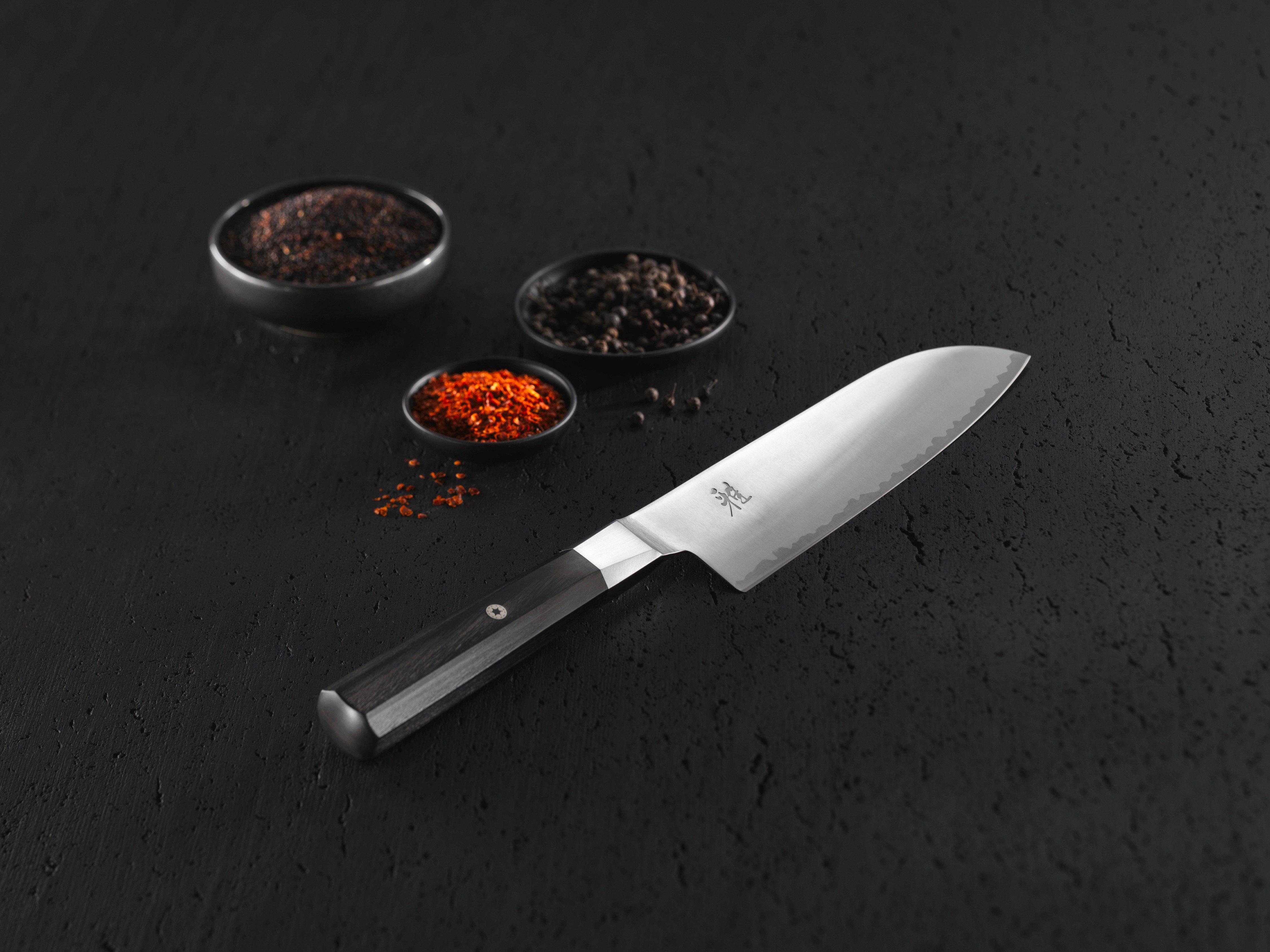 MIYABI Santokumes MIYABI 4000FC Klingenlengte 18 cm, handvat van pakkahout (1-delig)