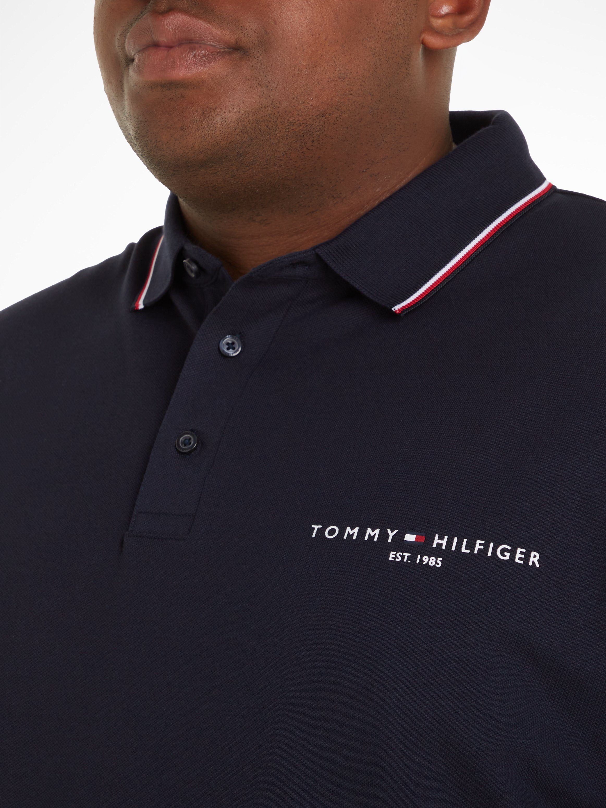 Tommy Hilfiger Poloshirt met lange mouwen BT-TIPPED PLACE L S SLIM POLO-B