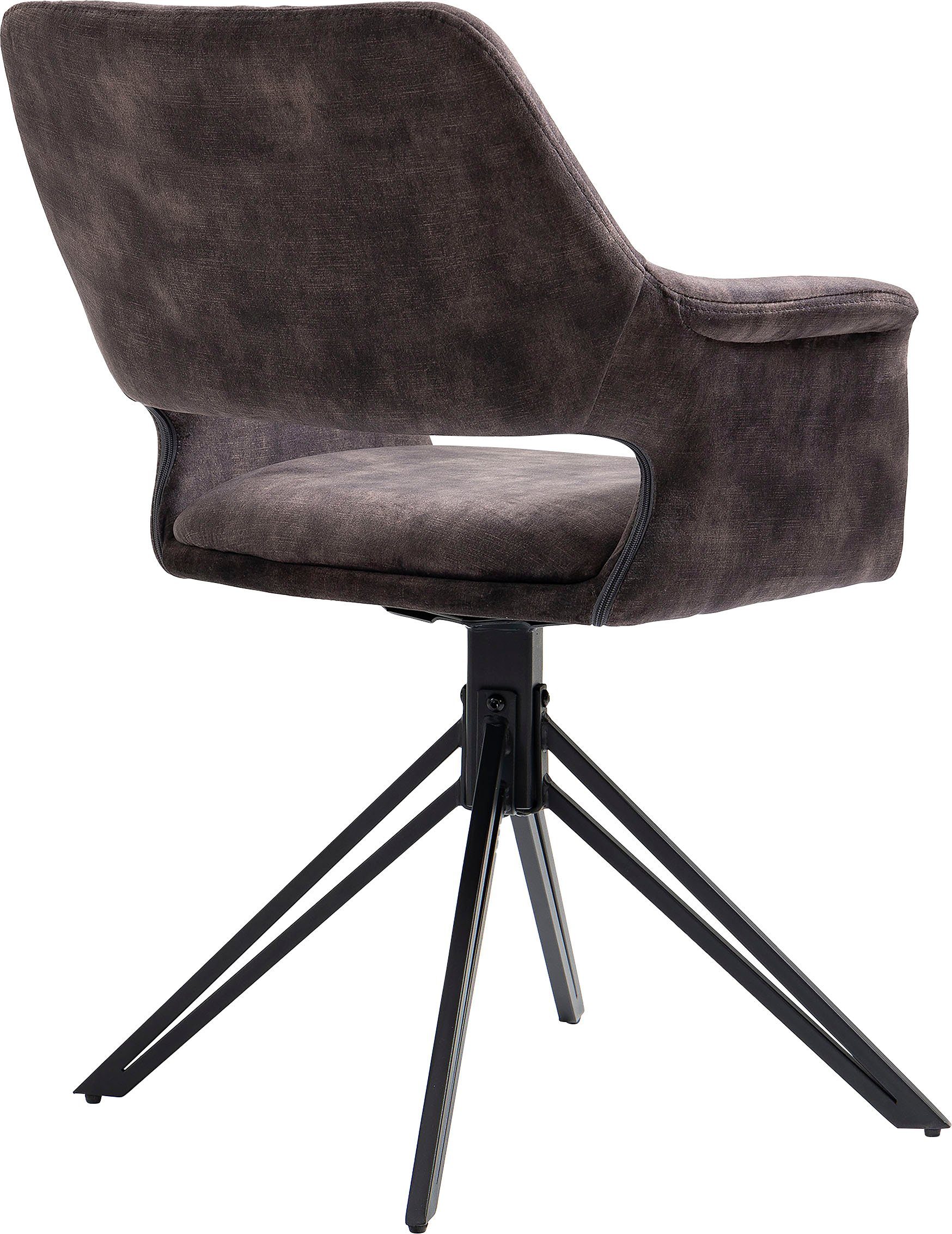 byLIVING Eetkamerstoel Estelle 360° draaibaar (set, 2 stuks)