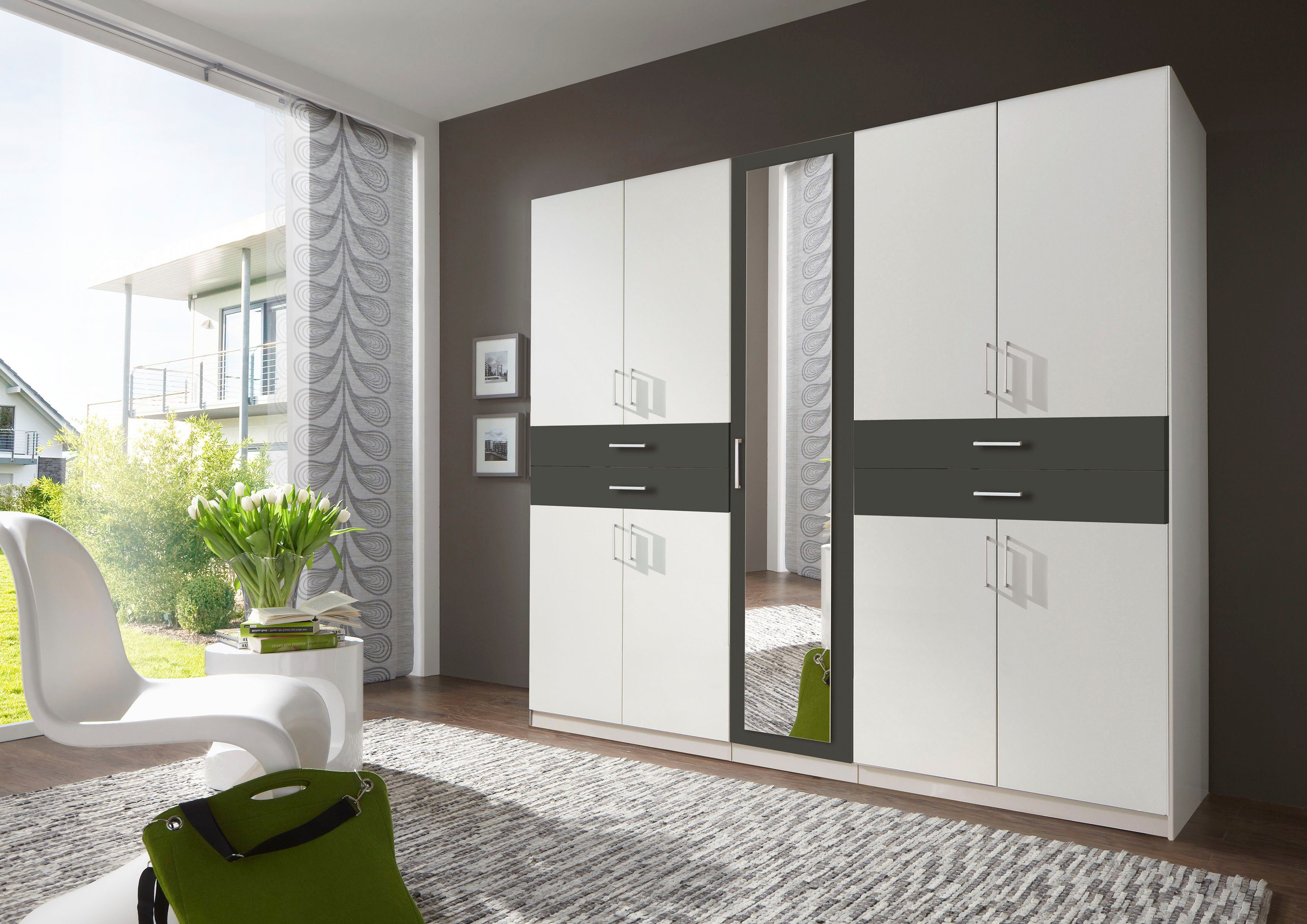 Wimex Kledingkast Taiga kledingkast met spiegel OTTOs Choice besteller met lades op comfortabele hoogte, garderobe slaapkamerkast