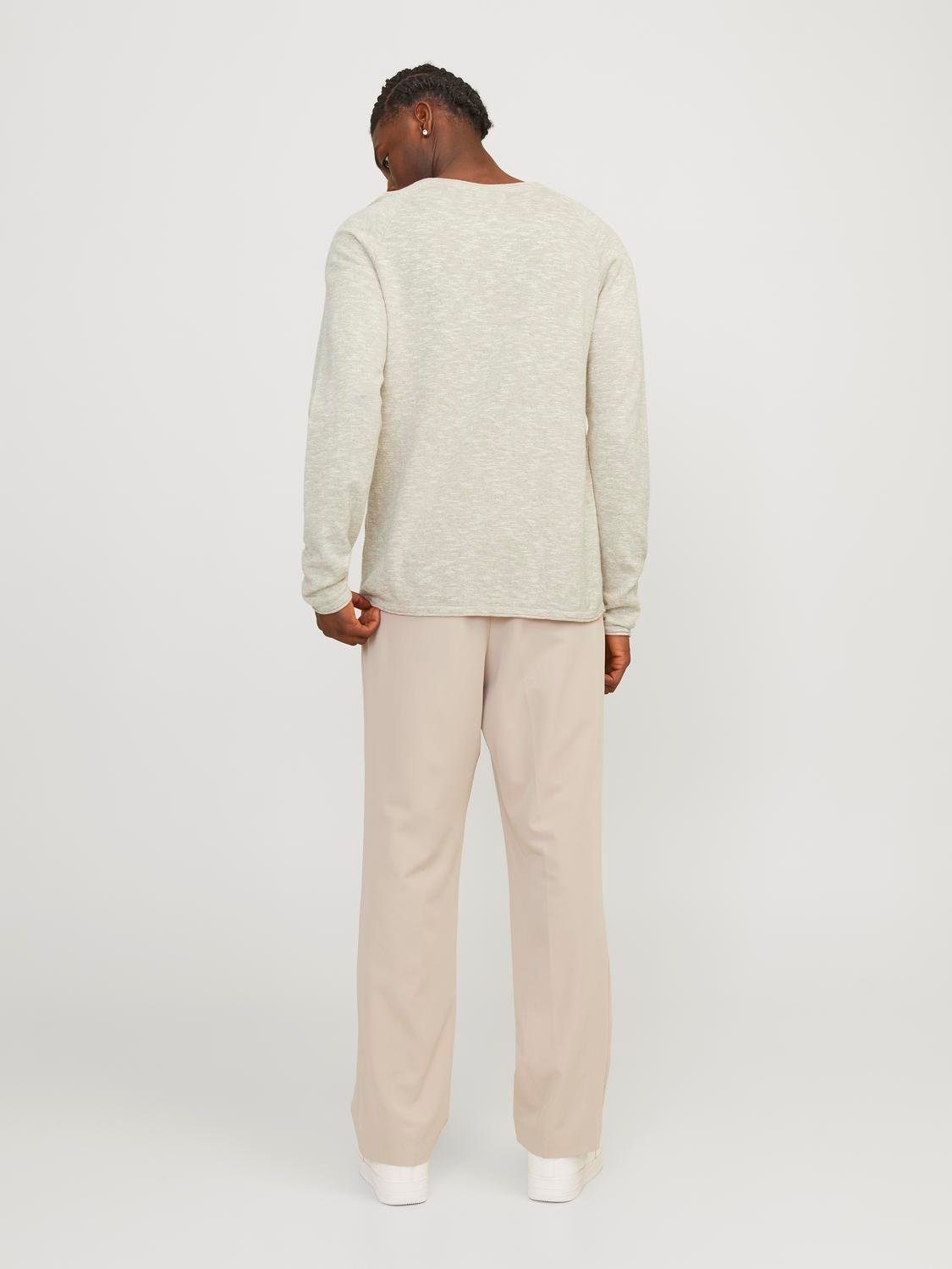 Jack & Jones Gebreide trui JJELINEN KNIT CREW NECK SN