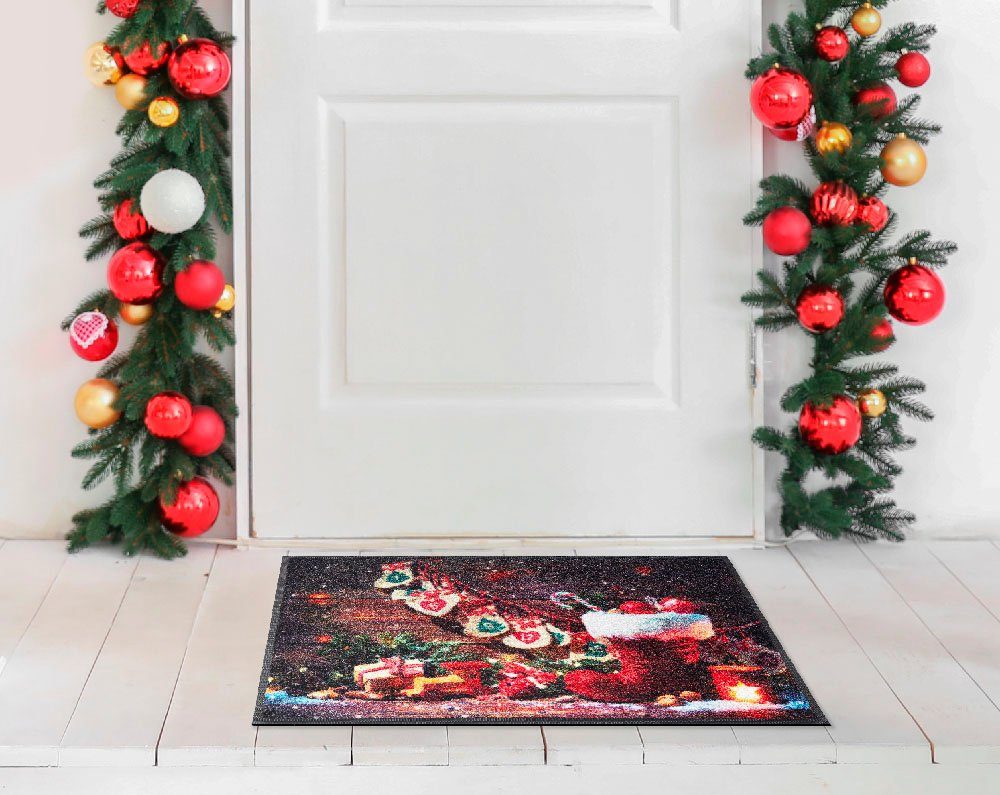 Kleen-Tex Mat Advent Season Inloopmat, motief kerst, wasbaar