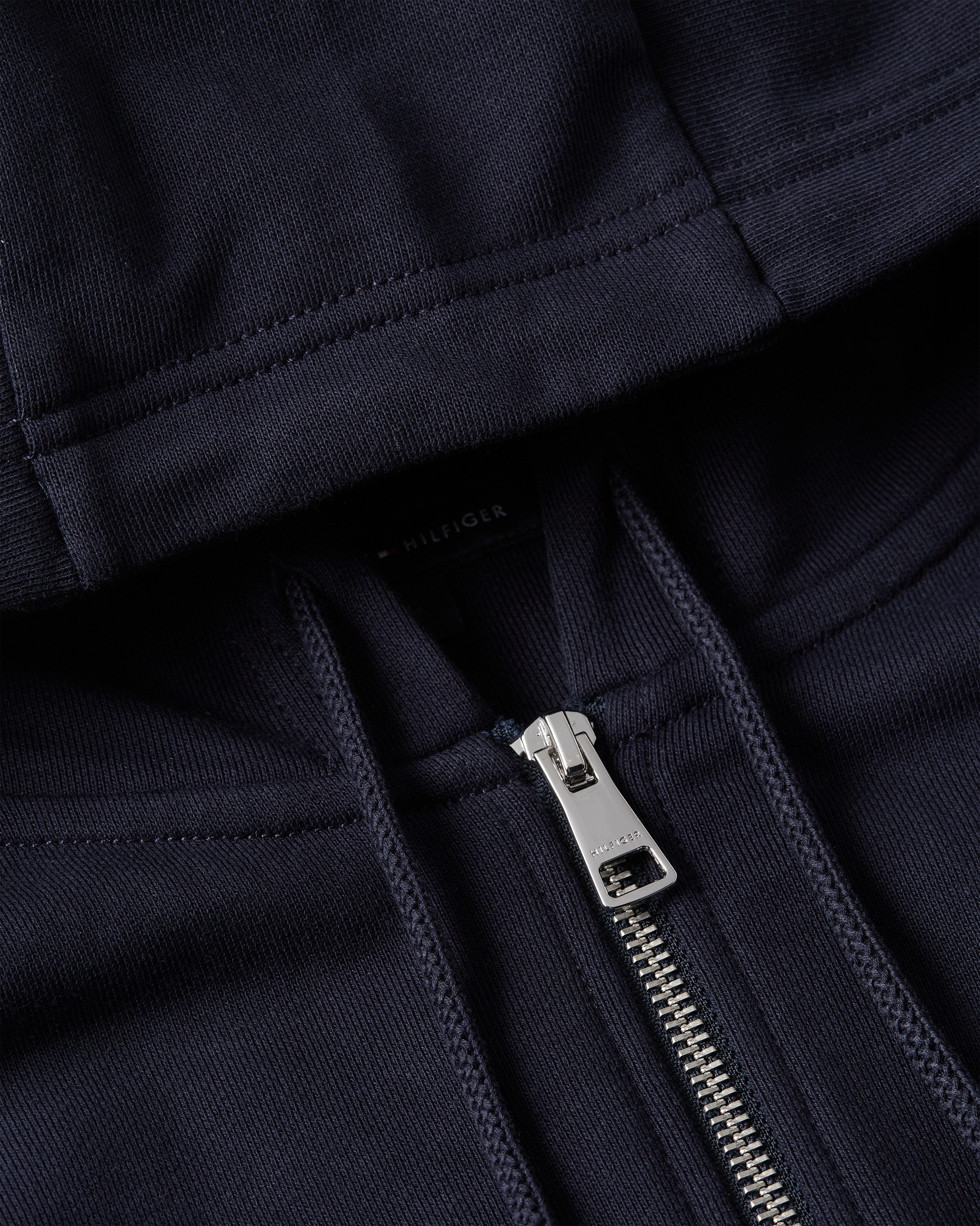 Tommy Hilfiger Capuchonsweatvest HILFIGER STACKED HOODED ZIP TH