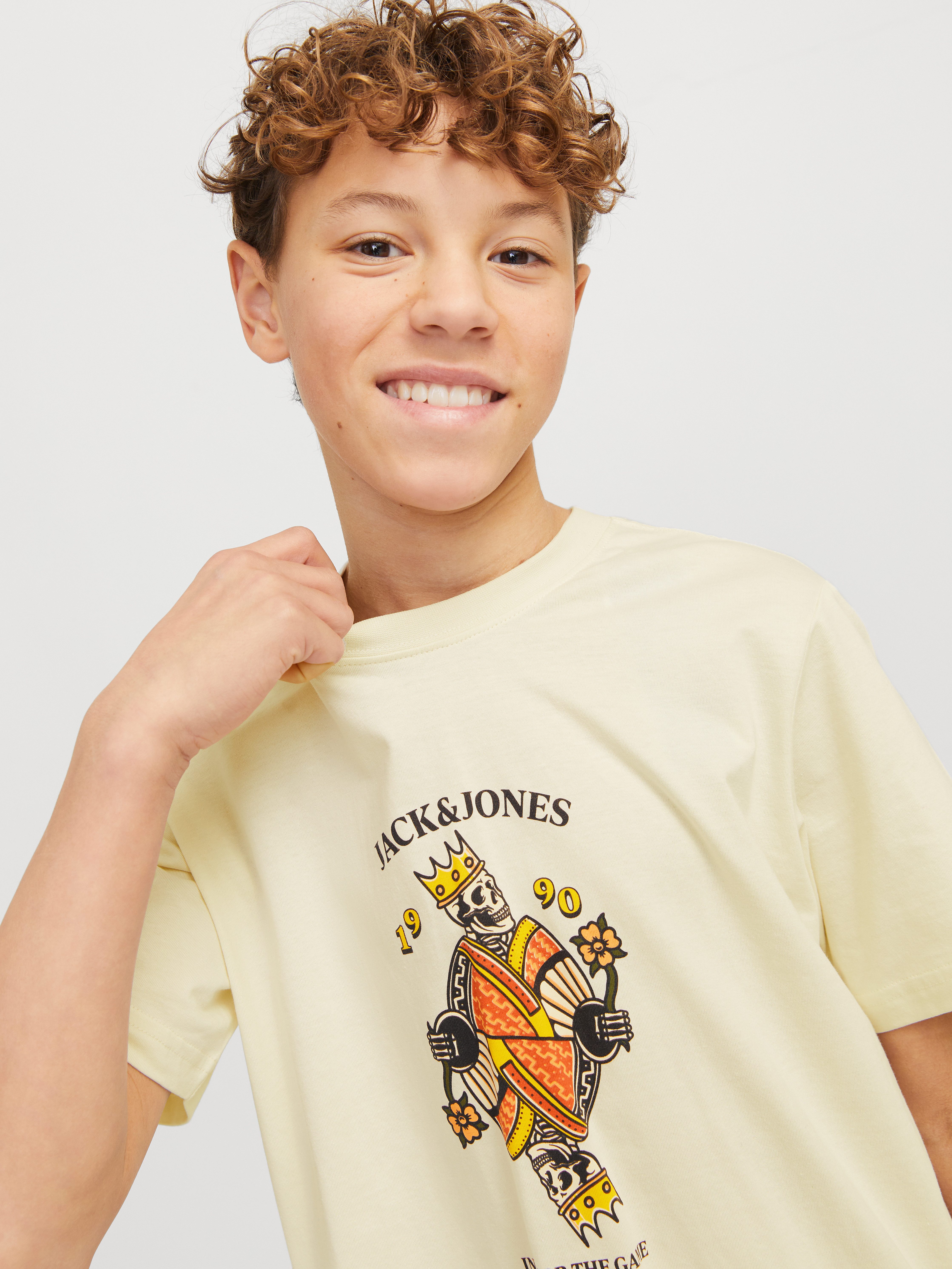 Jack & Jones Junior T-shirt JORANATOMY SKULL TEE SS CREW NECK SN JNR