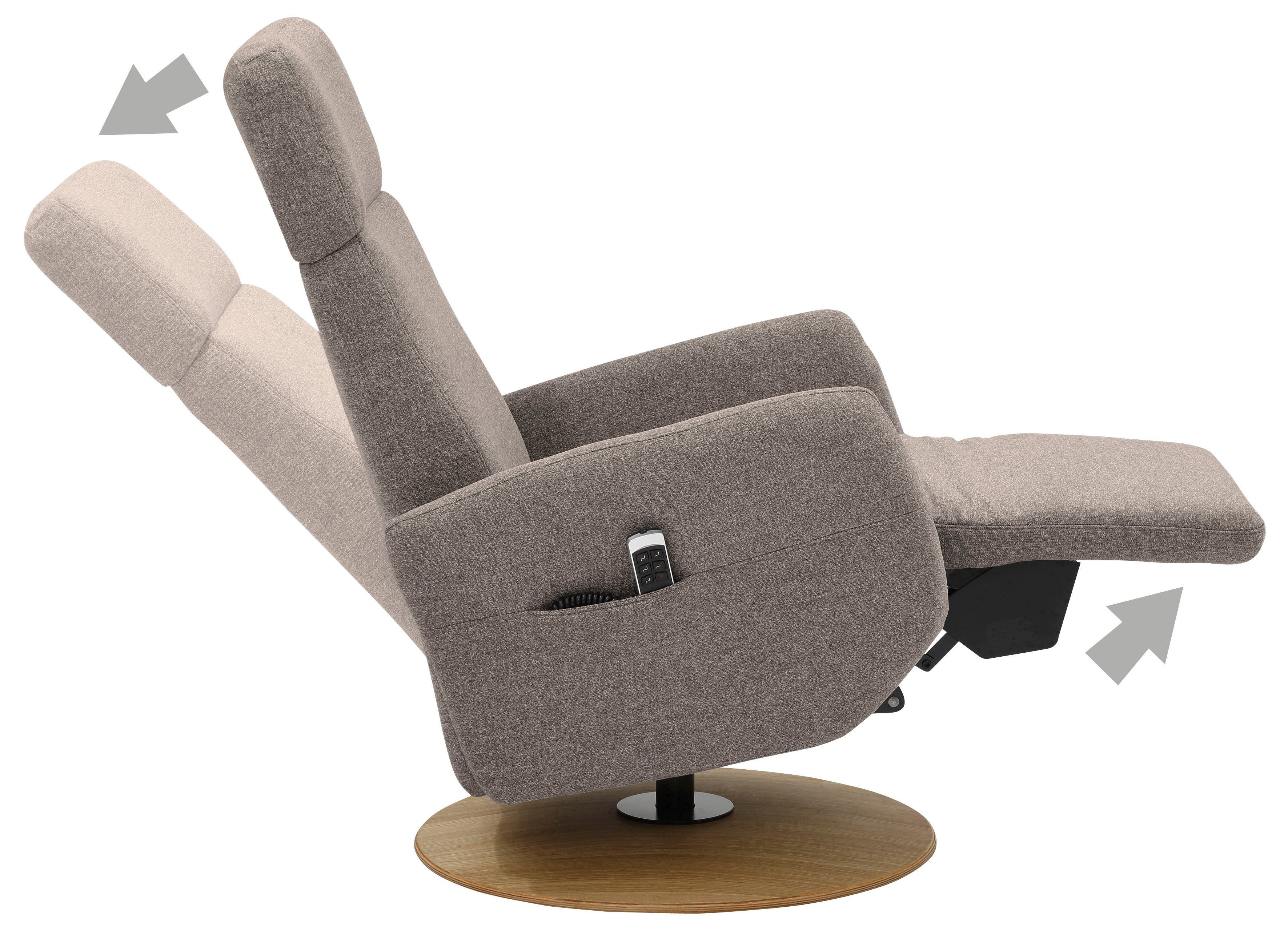sit&more Relaxfauteuil Cobra naar keuze met 2 motoren, 2 motoren en accu of met 2 motoren