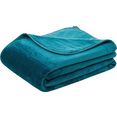 goezze deken uni decke aus recyceltem polyester blauw