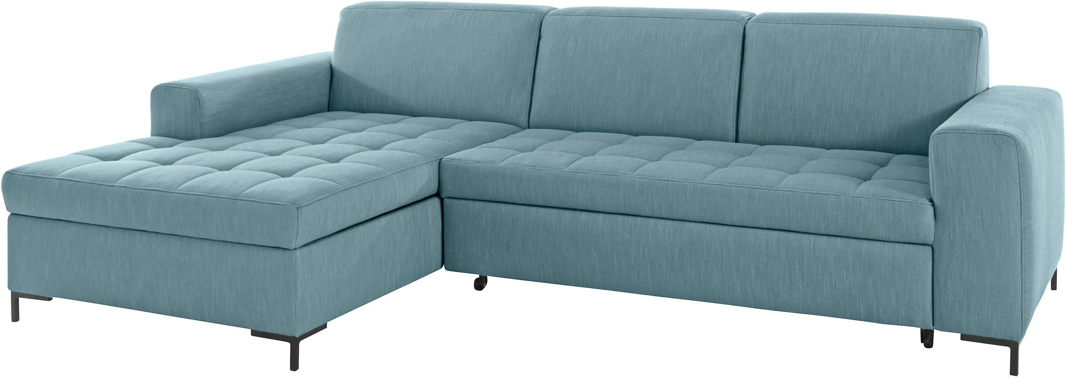 OTTO products Hoekbank Grazzo L-vorm hoogwaardige stoffen van gerecycled materiaal, stiksels op de zitting