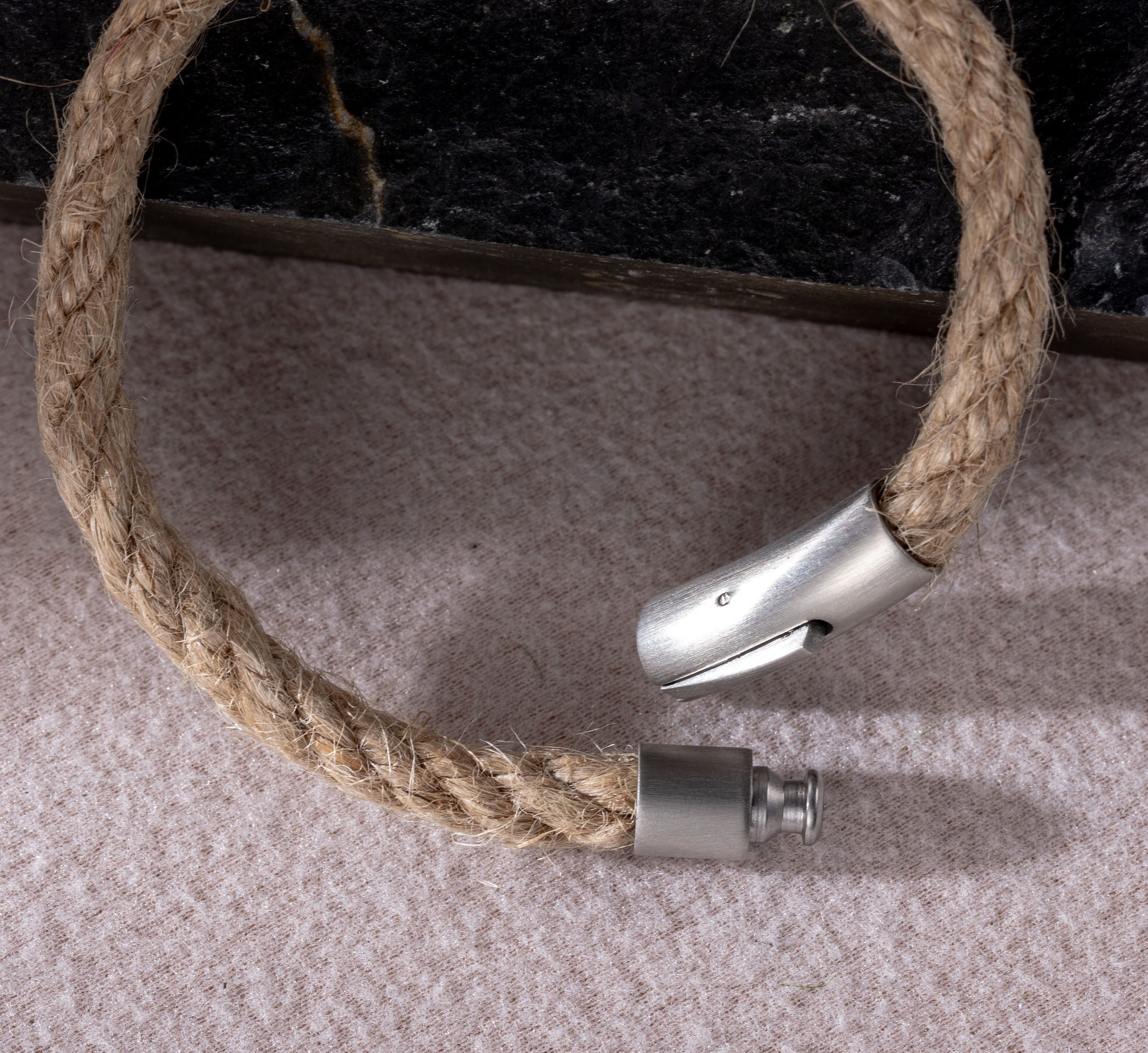 Firetti Armband Sieraad cadeau roestvrij staal jutevezel armbanden armbandketting