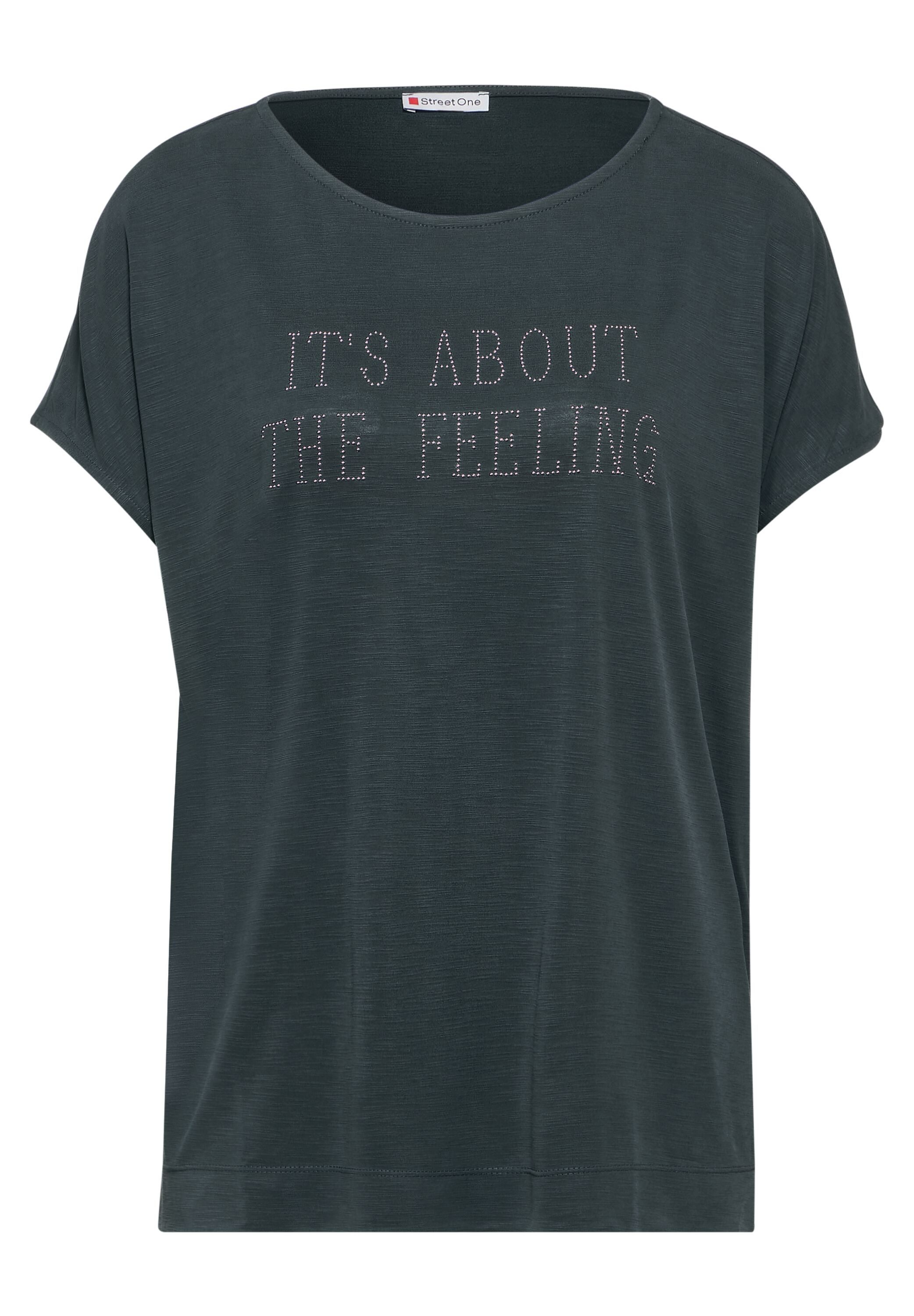 STREET ONE Shirttop met belettering