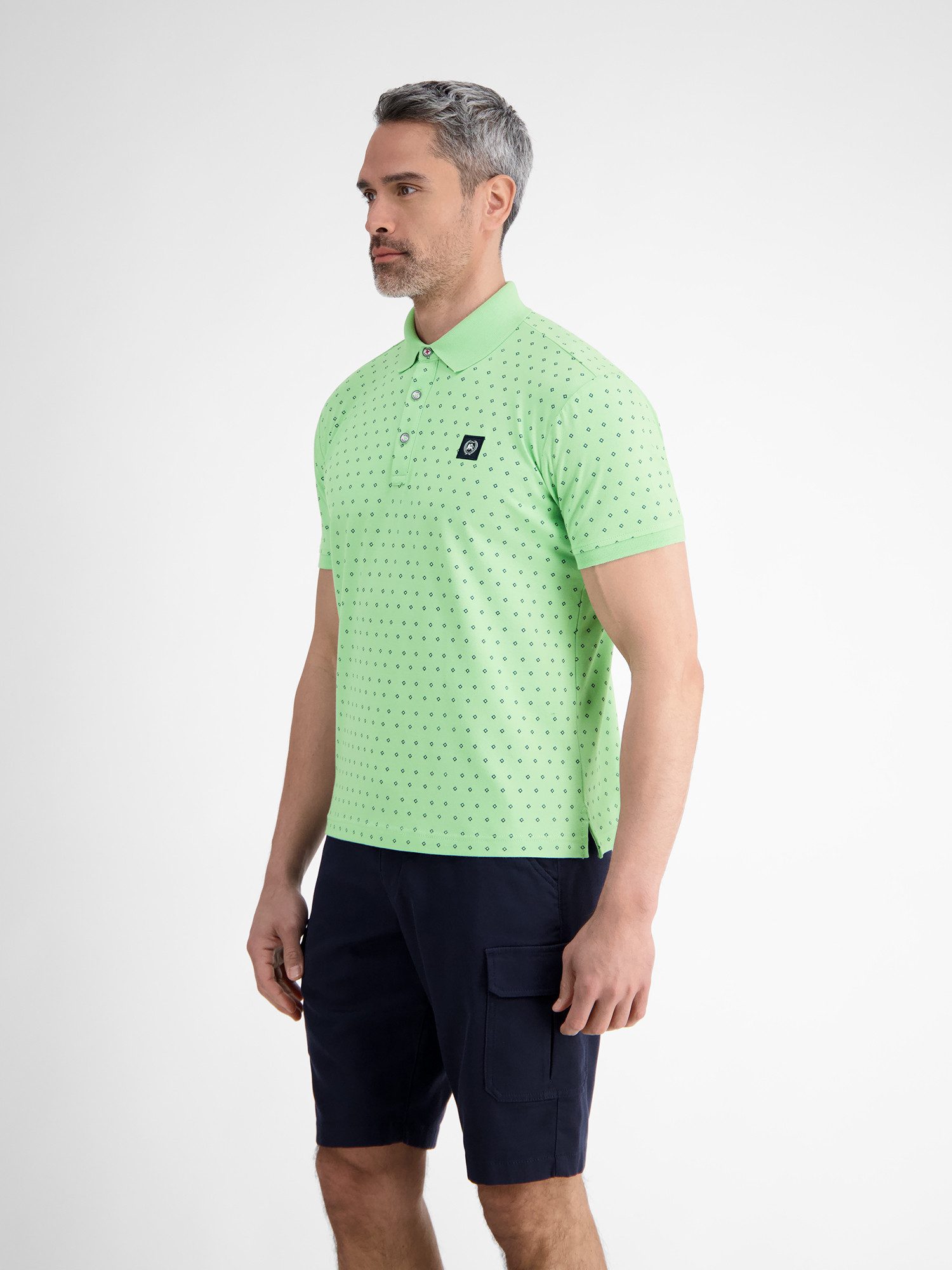 Lerros Poloshirt LERROS heren poloshirt met minimalistische print