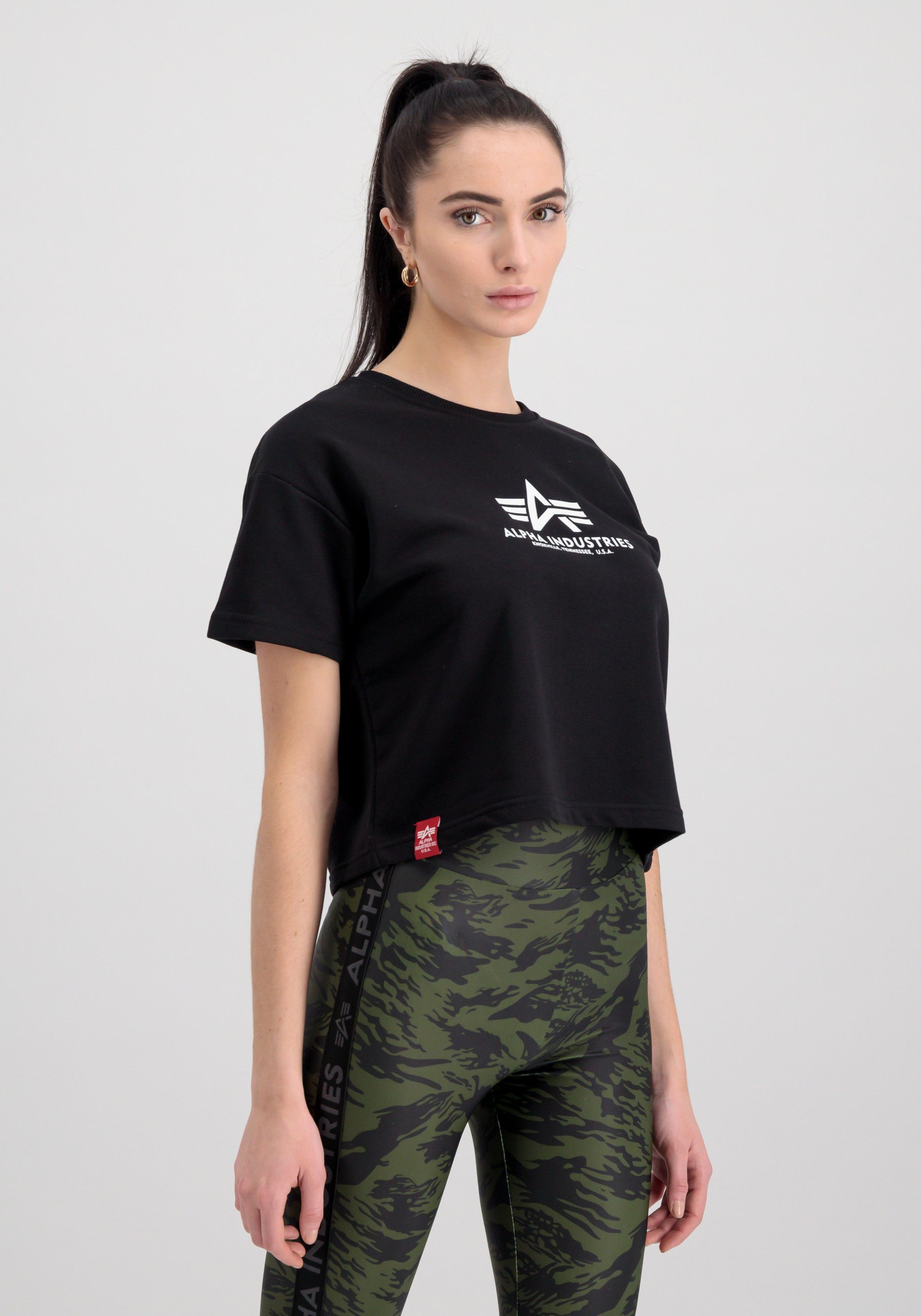 Alpha Industries T-shirt Alpha Industries Women - T-Shirts Basic Boxy T Women dames shirts maat XS zwart