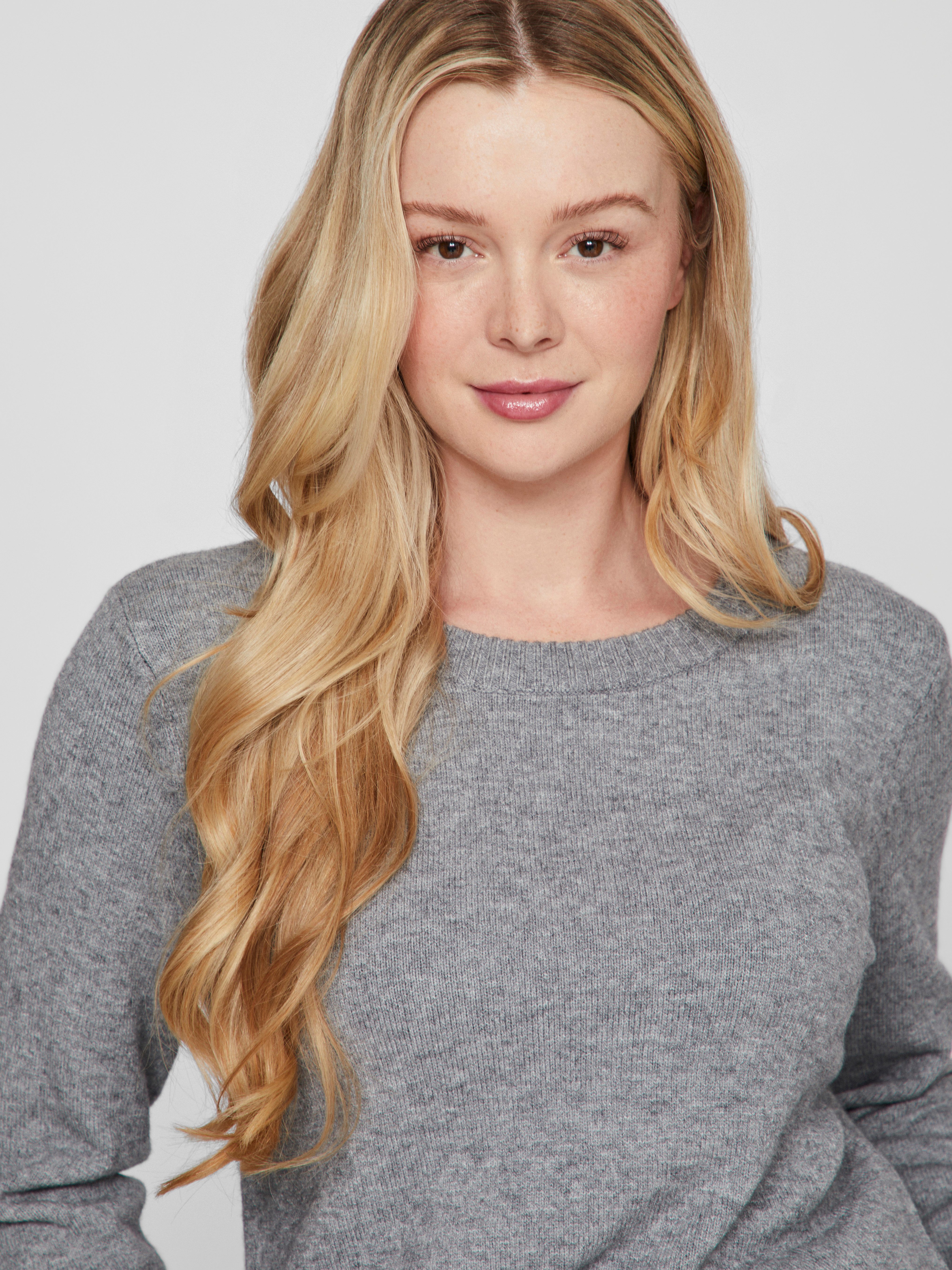 Vila Trui met ronde hals VIRIL O-NECK L/S KNIT TOP - NOOS