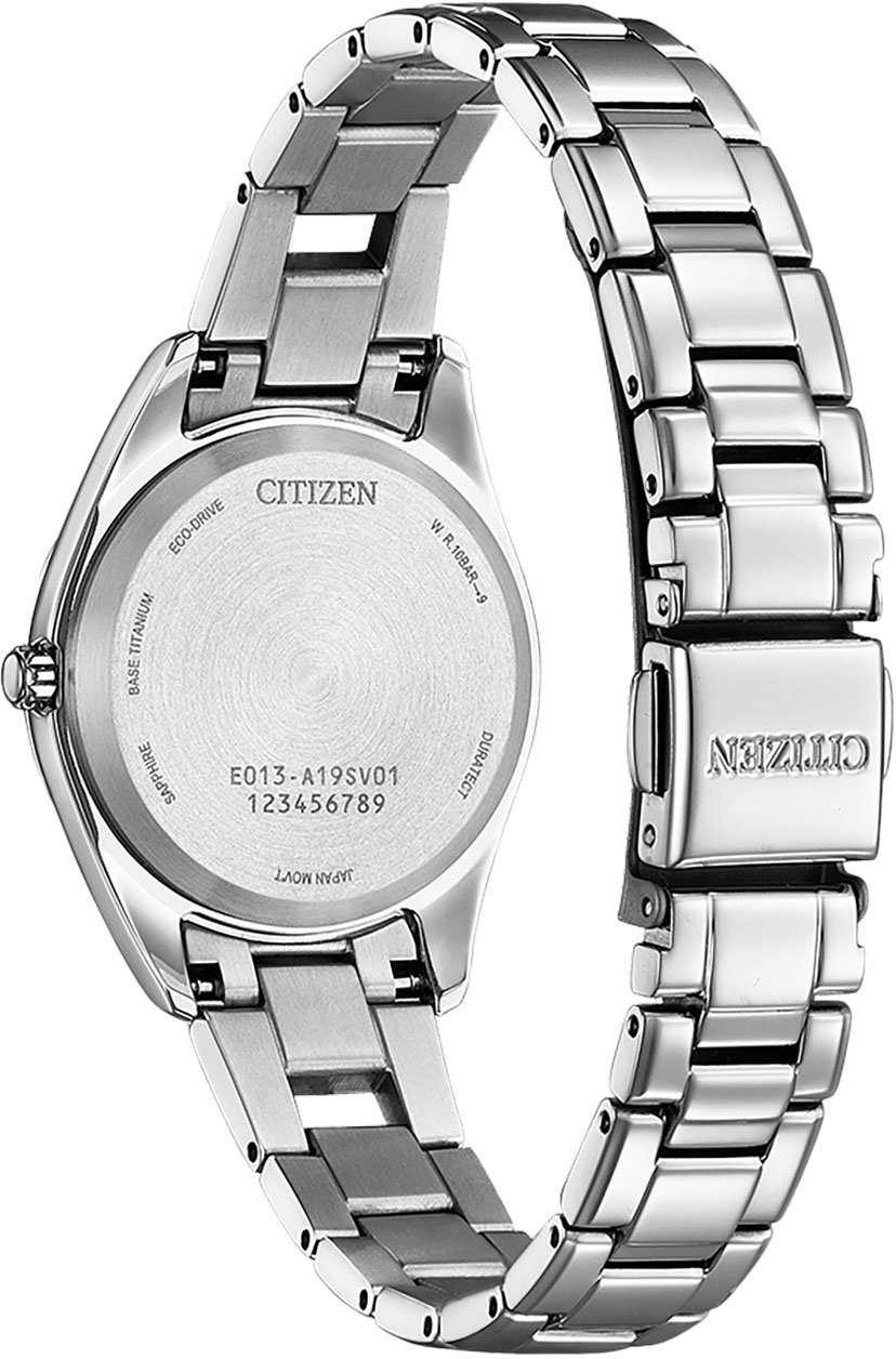 Citizen Solarhorloge EW2601-81L Horloge, dameshorloge, titanium, datum, saffierglas
