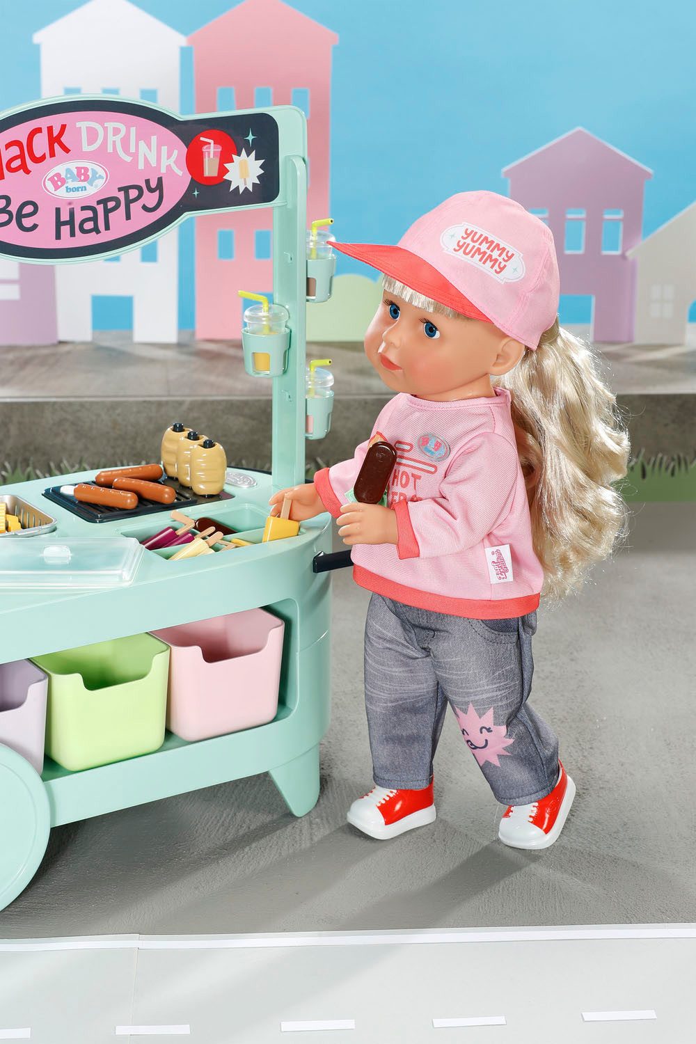 Baby Born Poppentafel Snackwinkel met geluidseffect