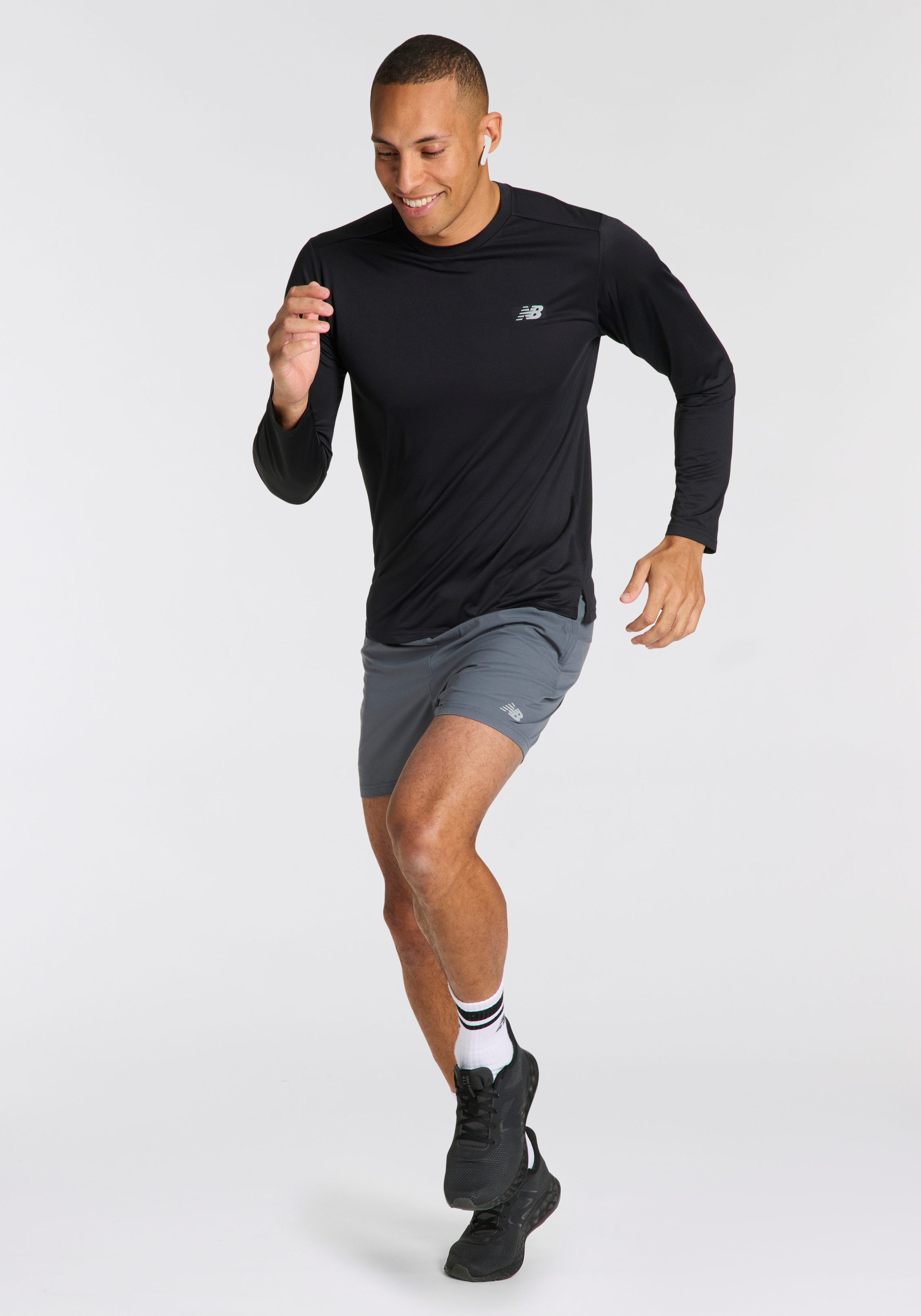 New Balance Runningshirt Sport Essentialsongleeve NB NAVY