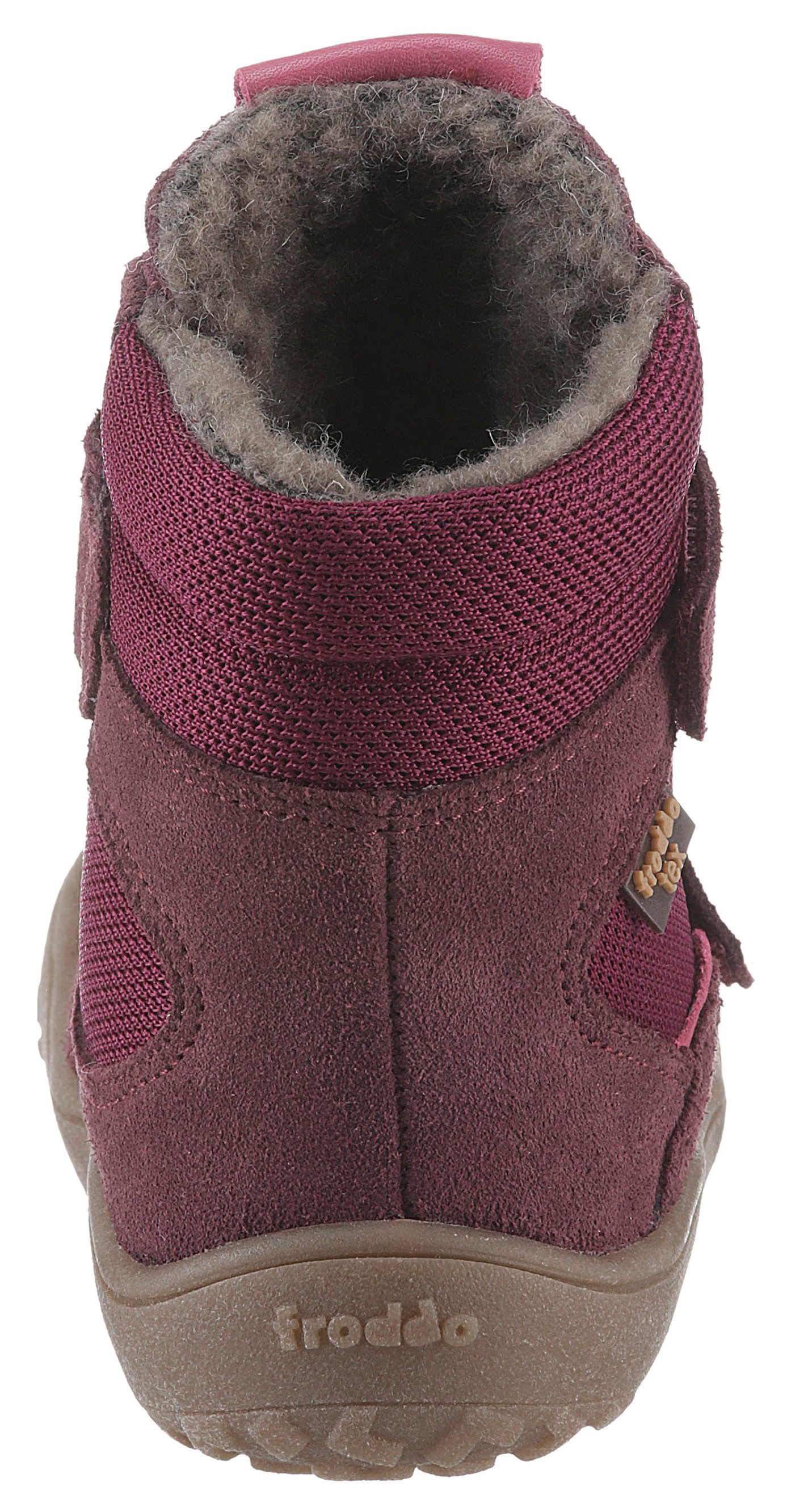 froddo® Barefootschoenen BAREFOOT TEX WINTER , winterlaarzen, klittenbandlaarzen met knuffelige wolvoering