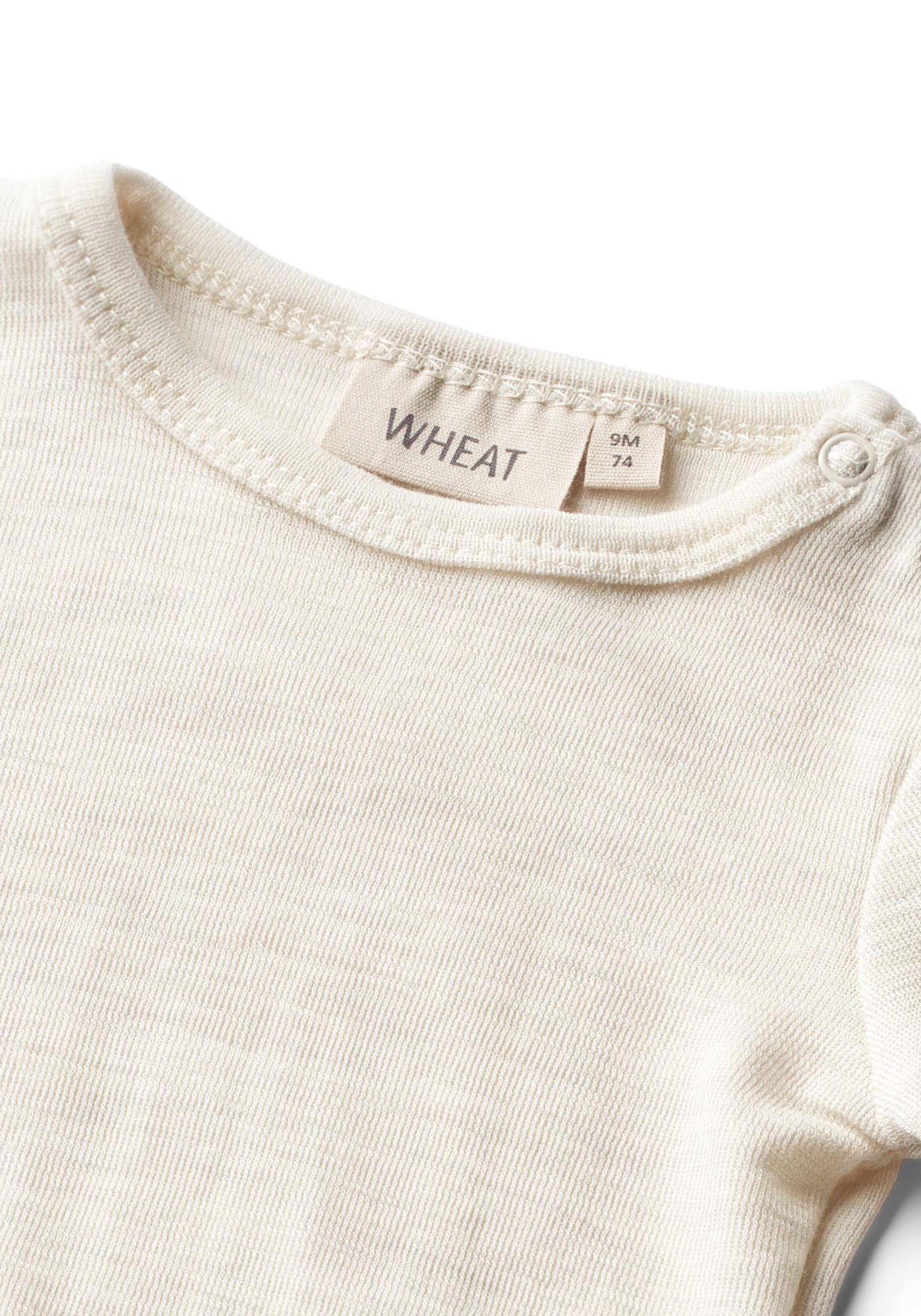 WHEAT Body met lange mouwen Wool Body L/S Lucca van zuivere merinoswol