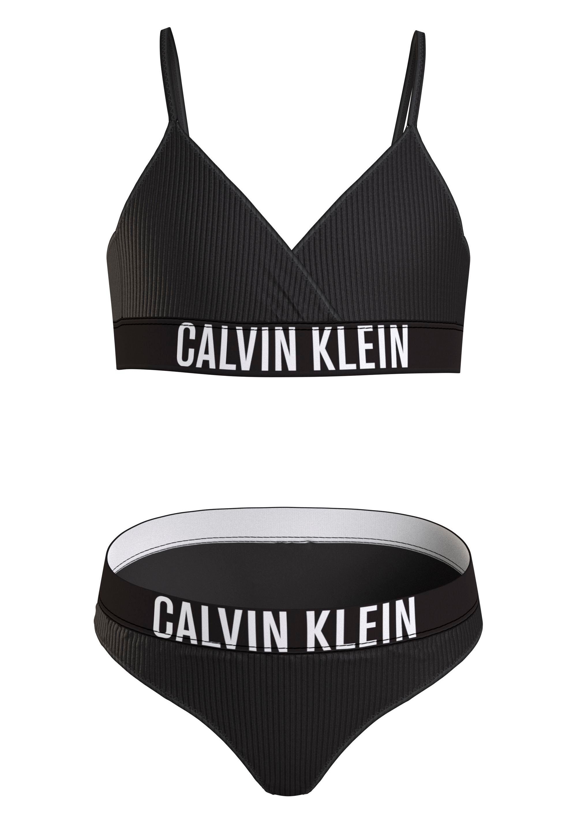 Centimeter eb Goneryl Calvin Klein Swimwear Triangelbikini CROSSOVER TRIANGLE BIKINI SET met  merklabel (2 stuks) online bij | OTTO