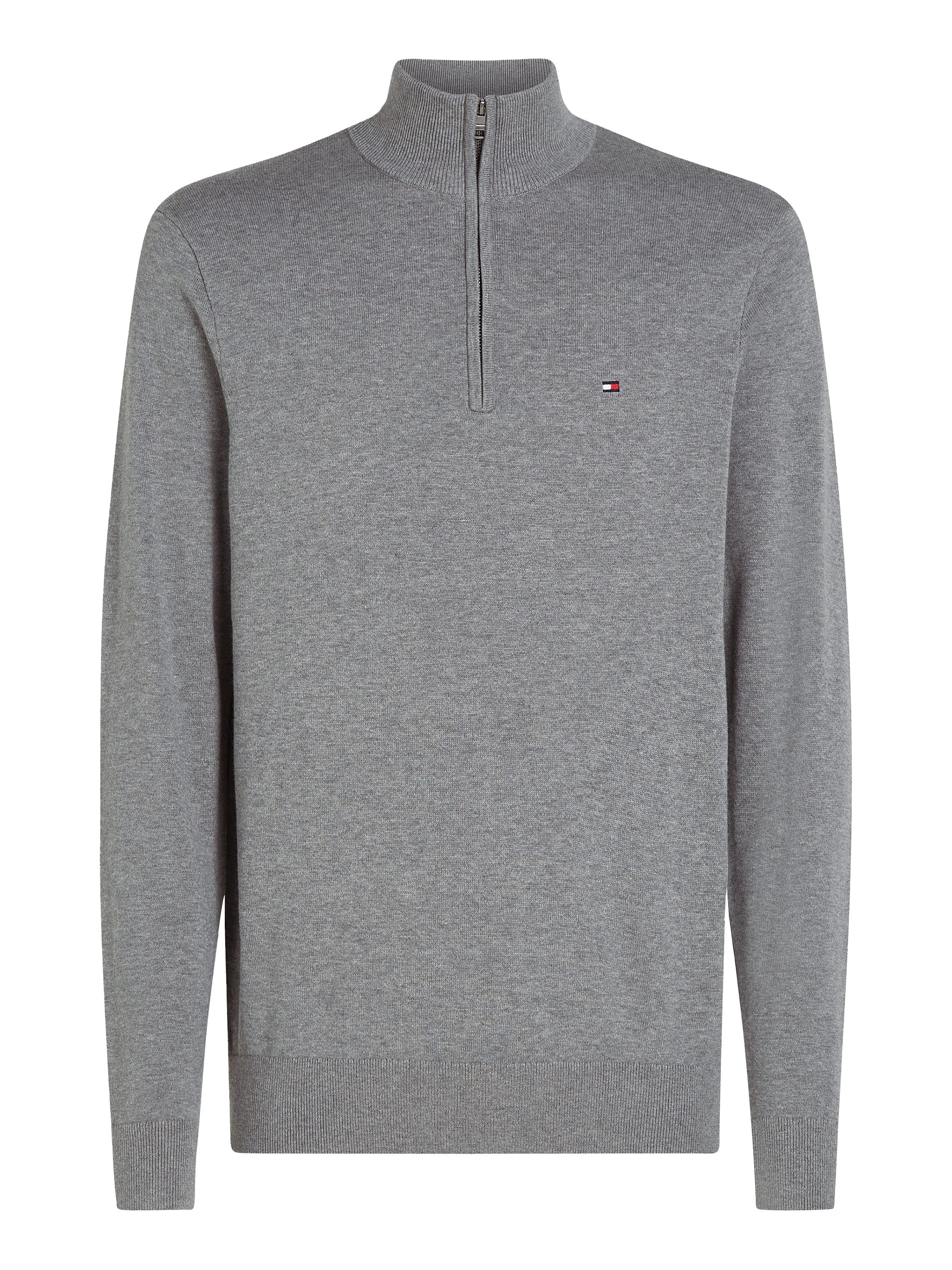 Tommy Hilfiger Schipperstrui ESSENTIAL COTTON ZIP MOCK