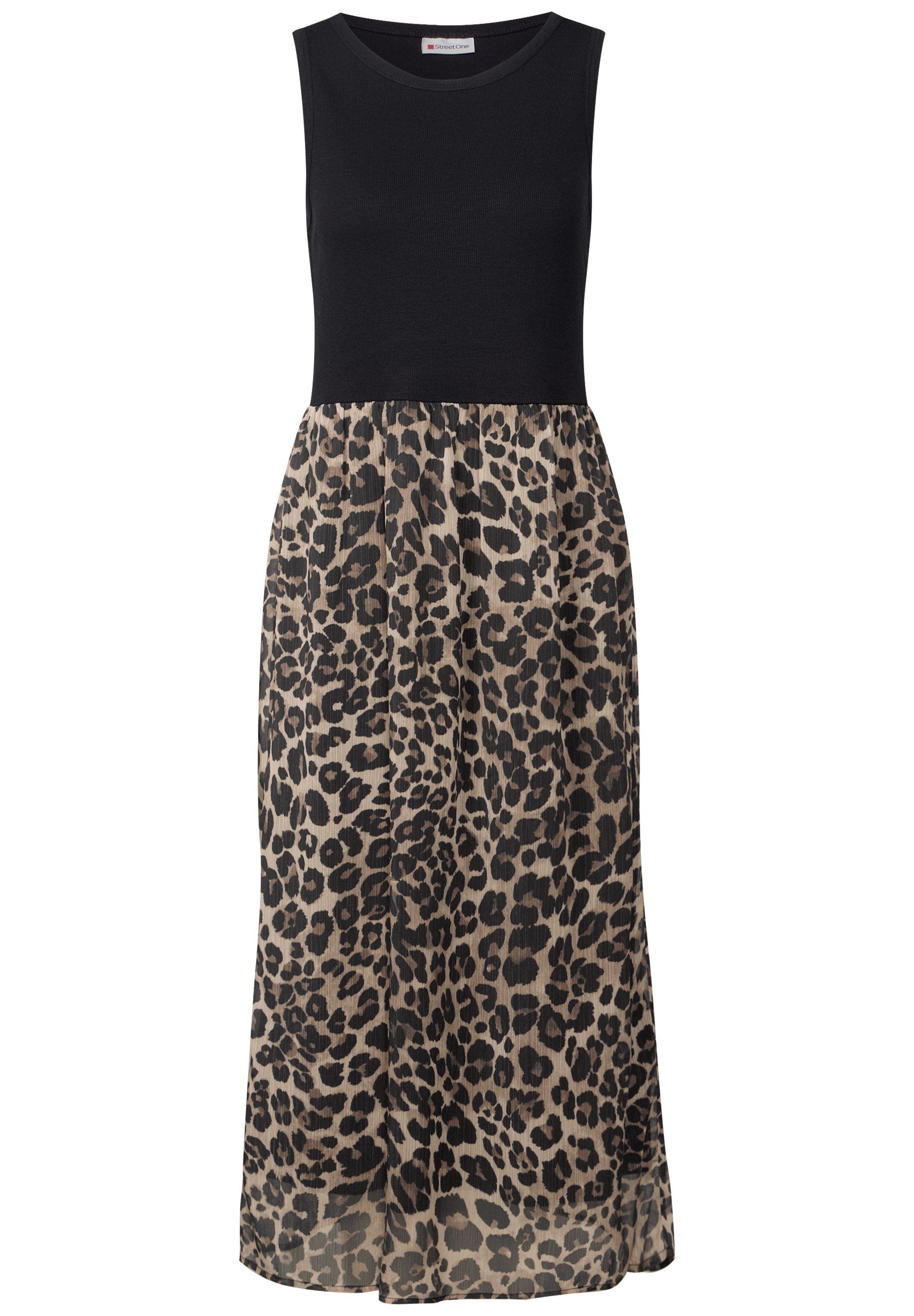 STREET ONE Midi-jurk met animal-print