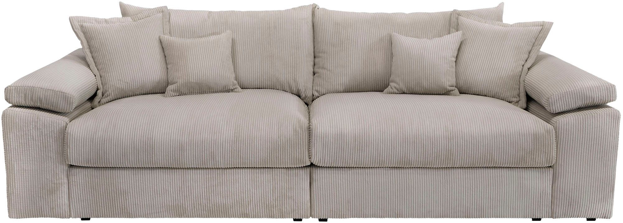 Home affaire Megabank Soft&Cosy XL - breedte 246 cm Mega-bank, in corduroy, met binnenvering