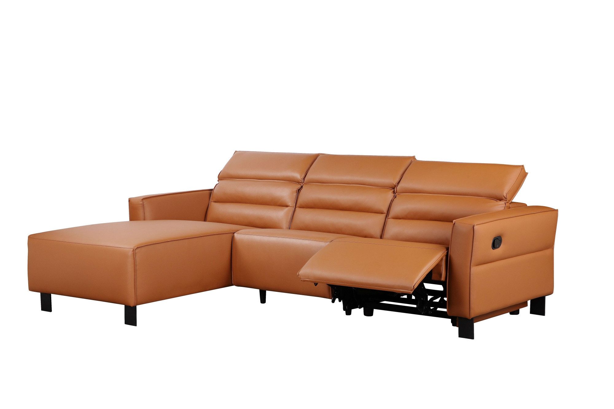 Places of Style Hoekbank Carpari, L-vorm, 263 cm, handmatige of elektrische relaxfunctie