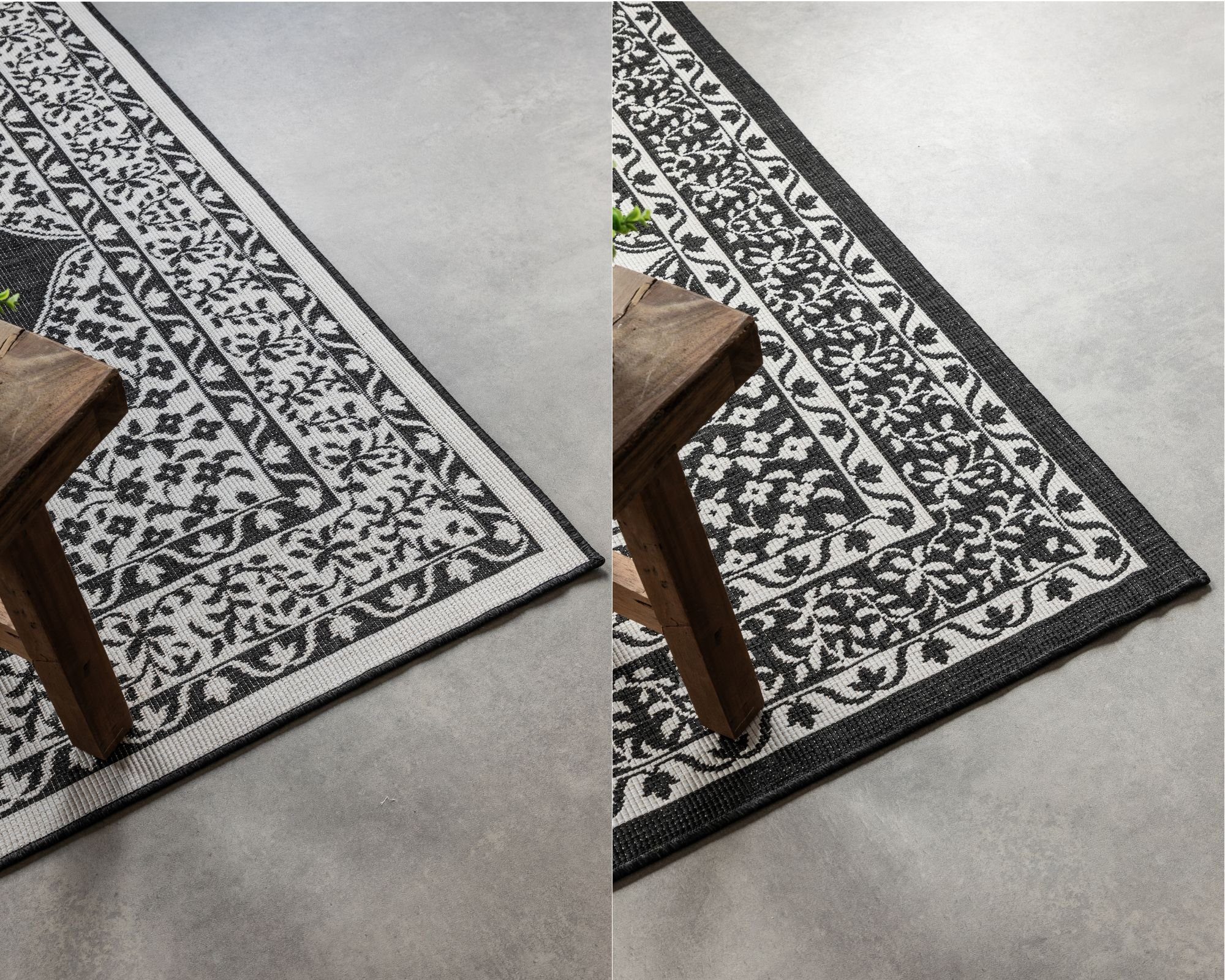 ELLE DECORATION Vloerkleed Meekly omkeerbaar tapijt Vlakweefsel, In-& Outdoor, Modern, tweezijdig, balkon, woonkamer