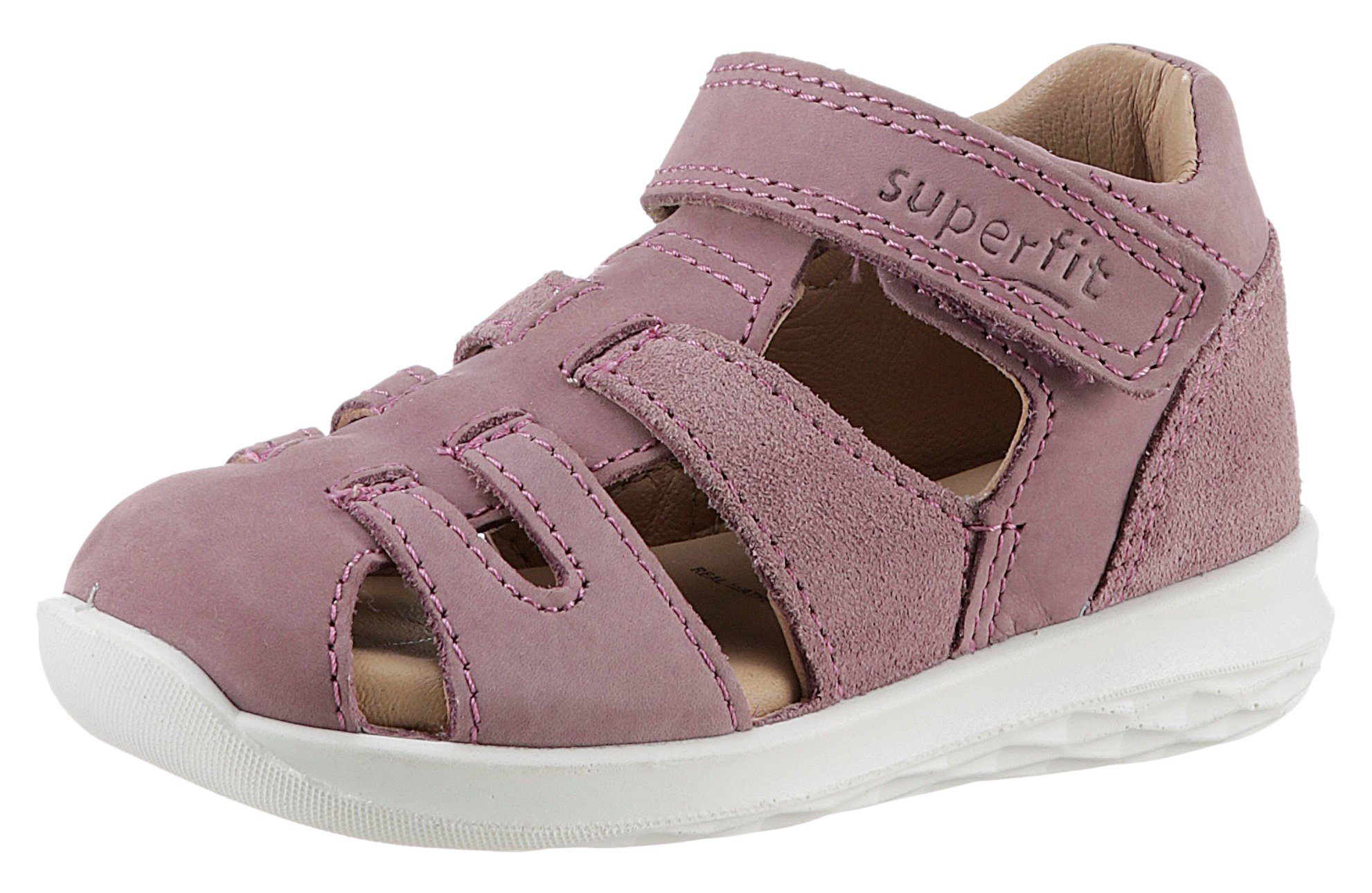 Superfit Sandalen BUMBLEBEE WMS: middel zomerschoen klittenbandschoen sandaal met leren voering