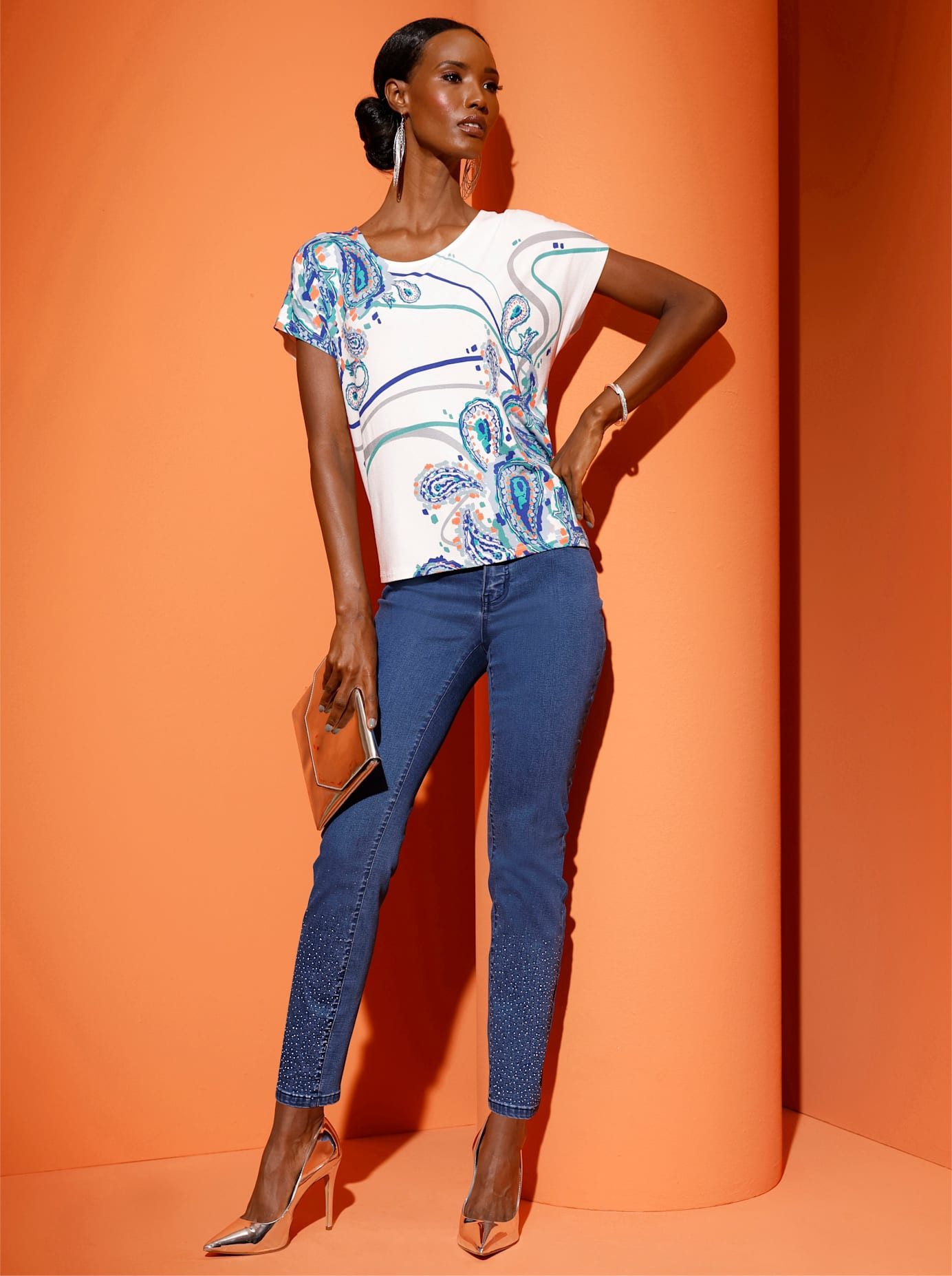 Creation L Shirt met print Gedessineerd shirt (1-delig)