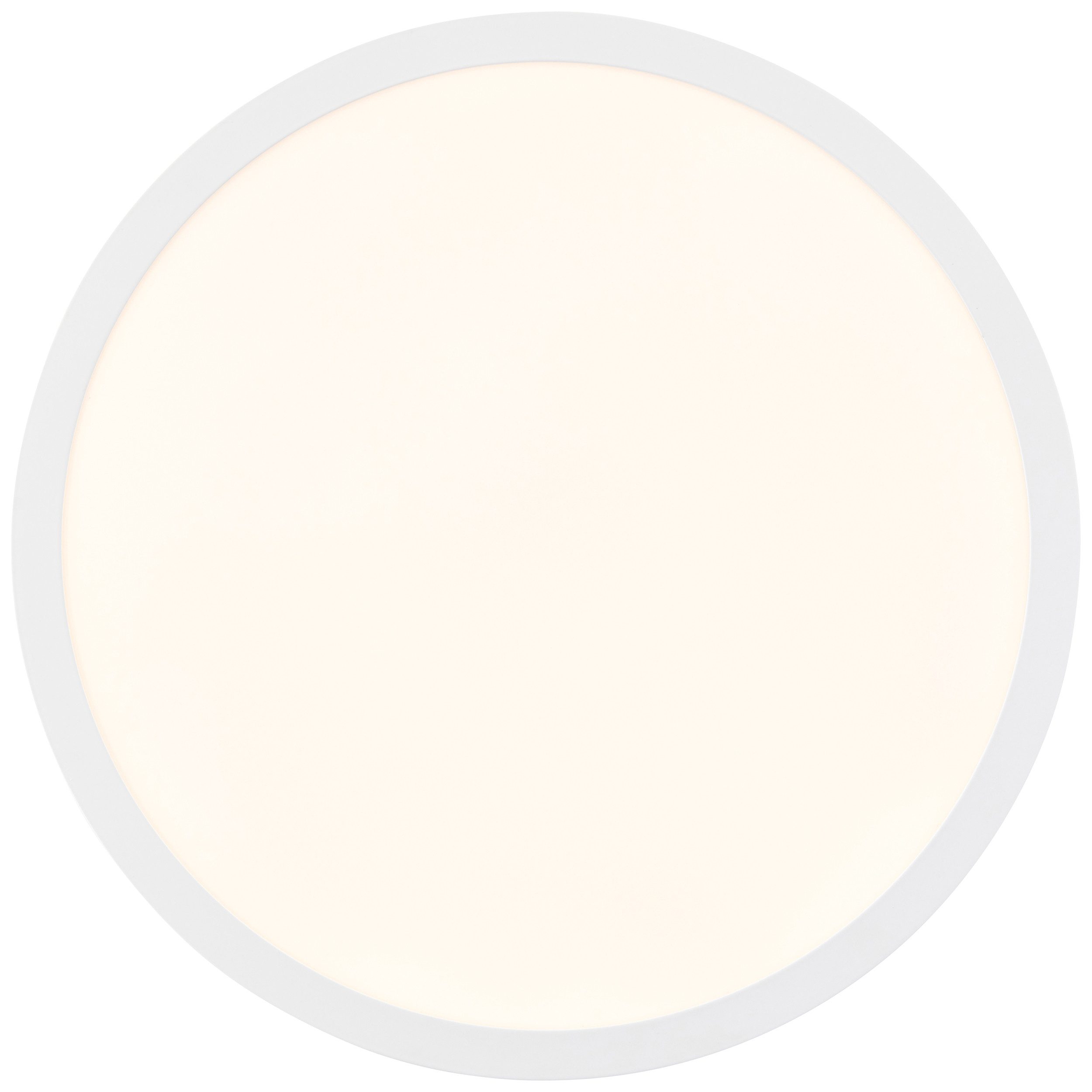 Brilliant Leuchten Led-plafondlamp Briston Ø 42 cm, 1800 lm, 3000-6500 K, dimbaar, afstandsbediening, aluminium, wit