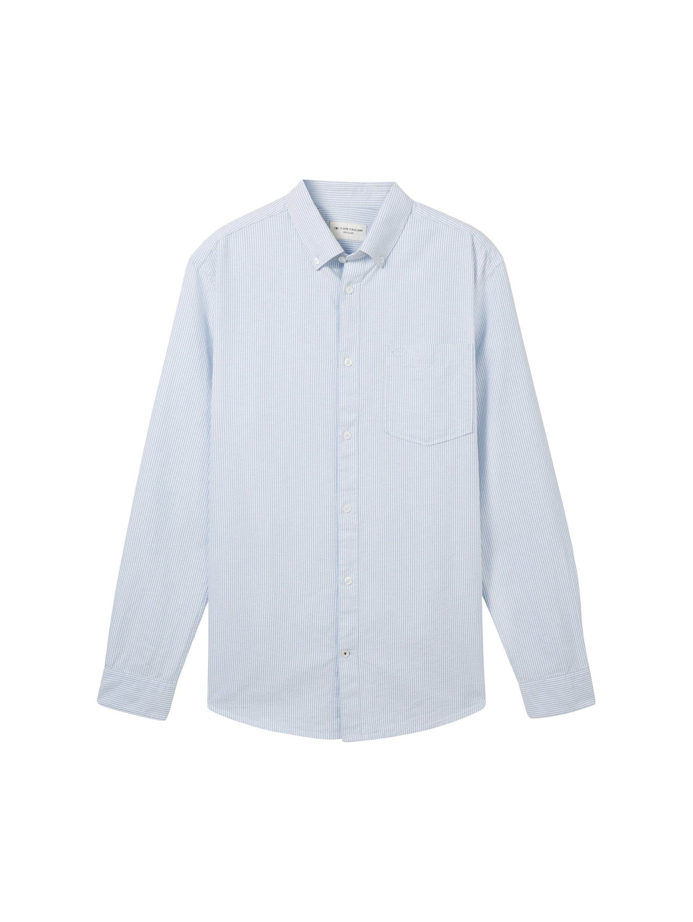 Tom Tailor Overhemd met lange mouwen Oxford met borstzak