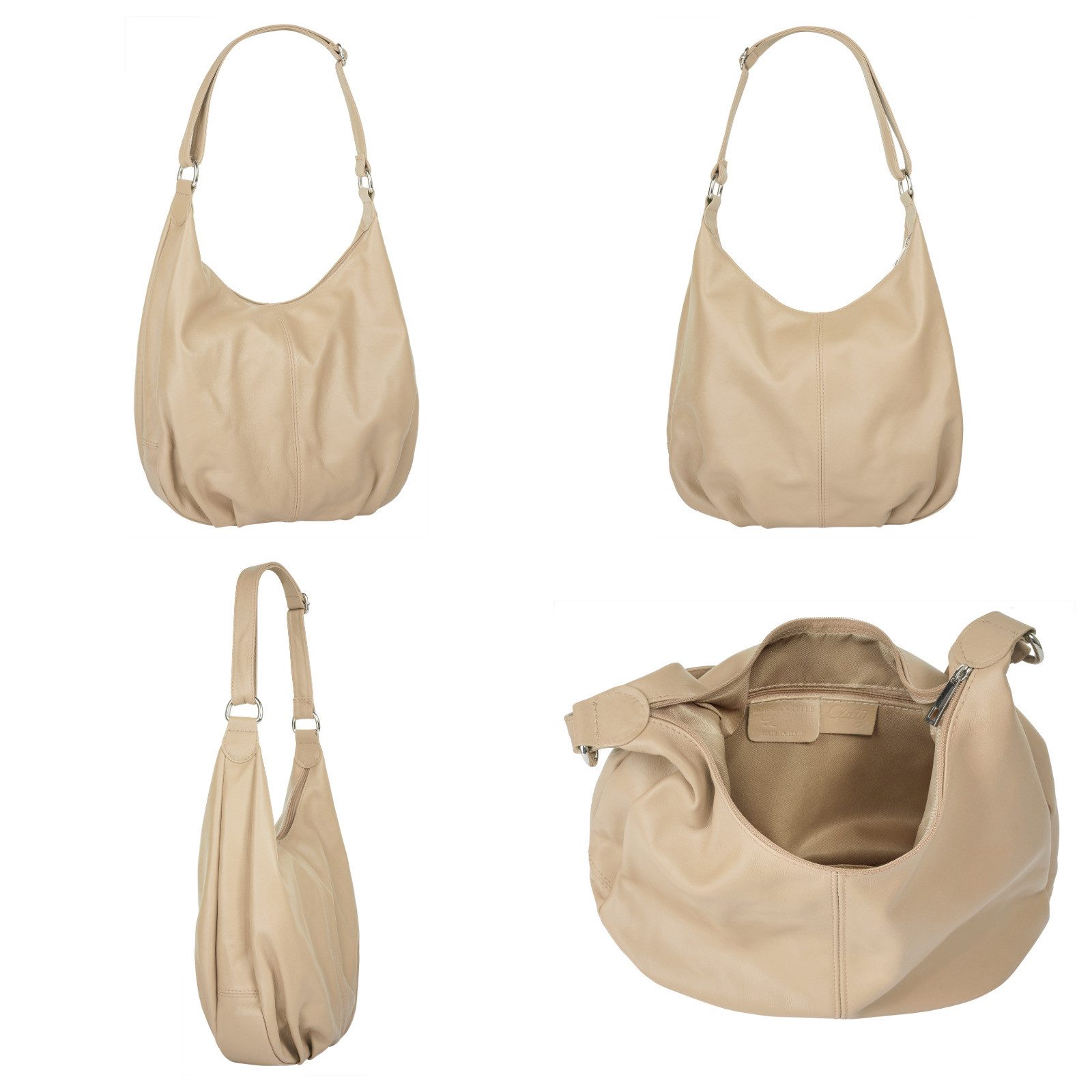 Cluty Shopper echt leer, made in italy