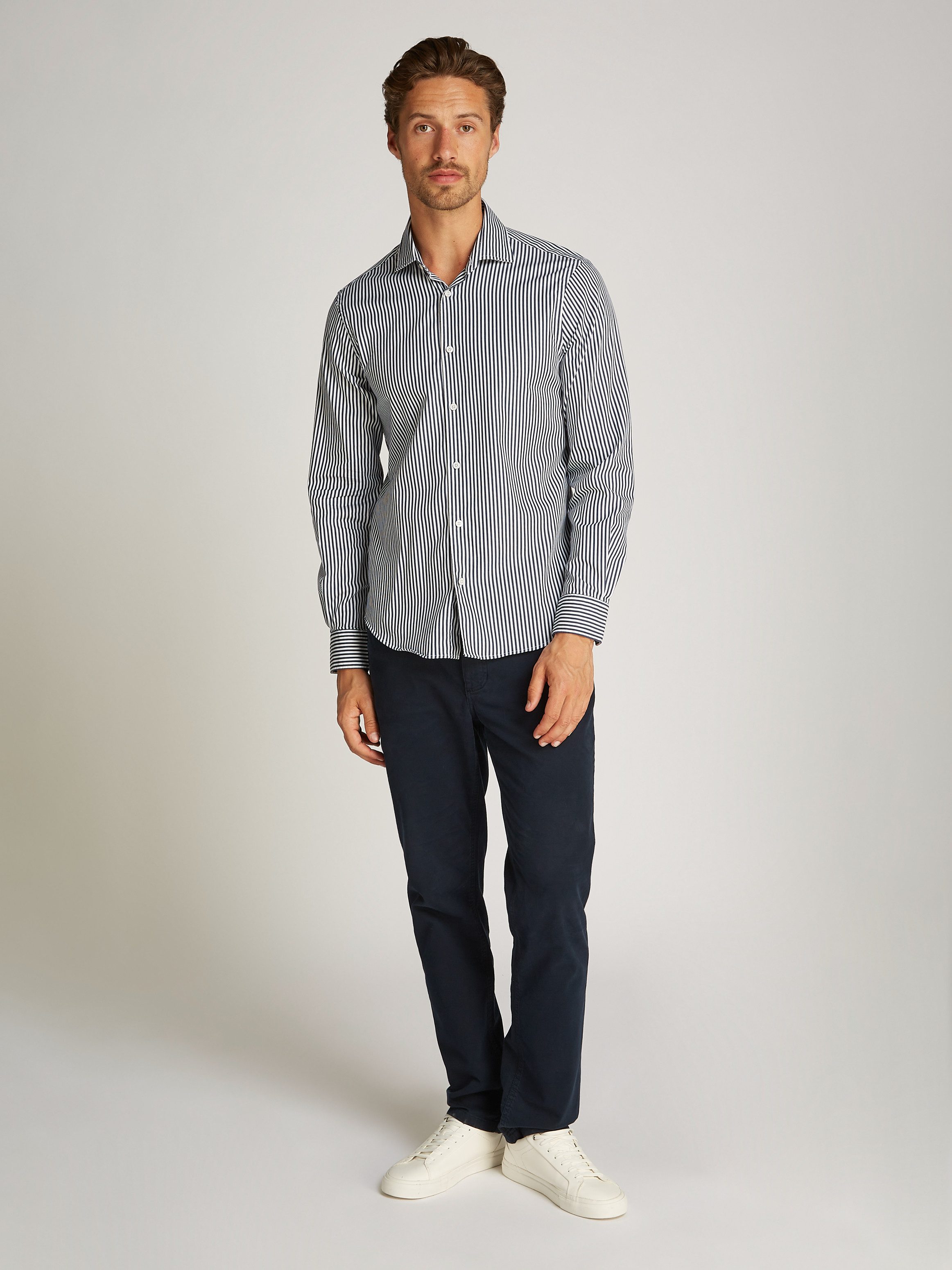 Tommy Hilfiger Overhemd met lange mouwen FLEX POPLIN CLASSIC STP RF SHIRT
