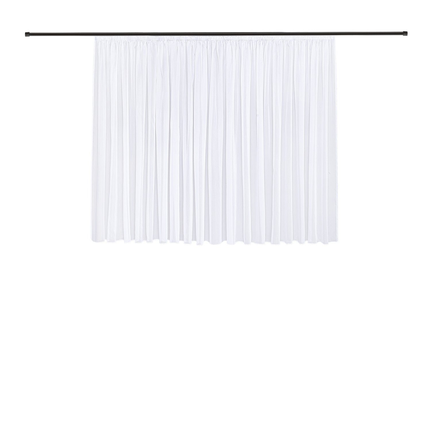 Gerster Gordijn Estella Store effect-voile gerecycled "Estella" (1 stuk) kant & klaar gordijnen maat 3 wit