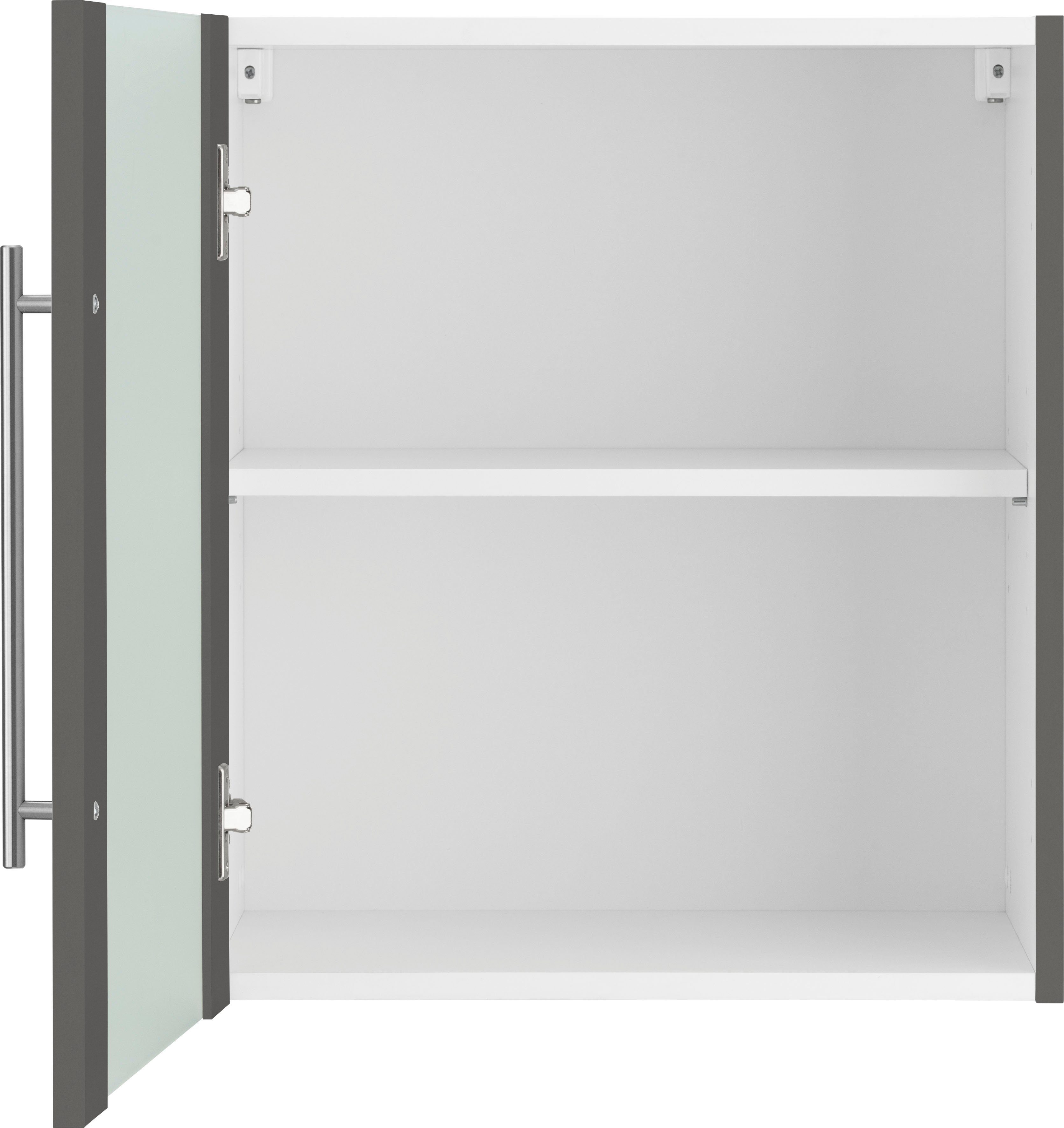 wiho Küchen Hangend kastje met glasdeur Unna Front met glasinzet
