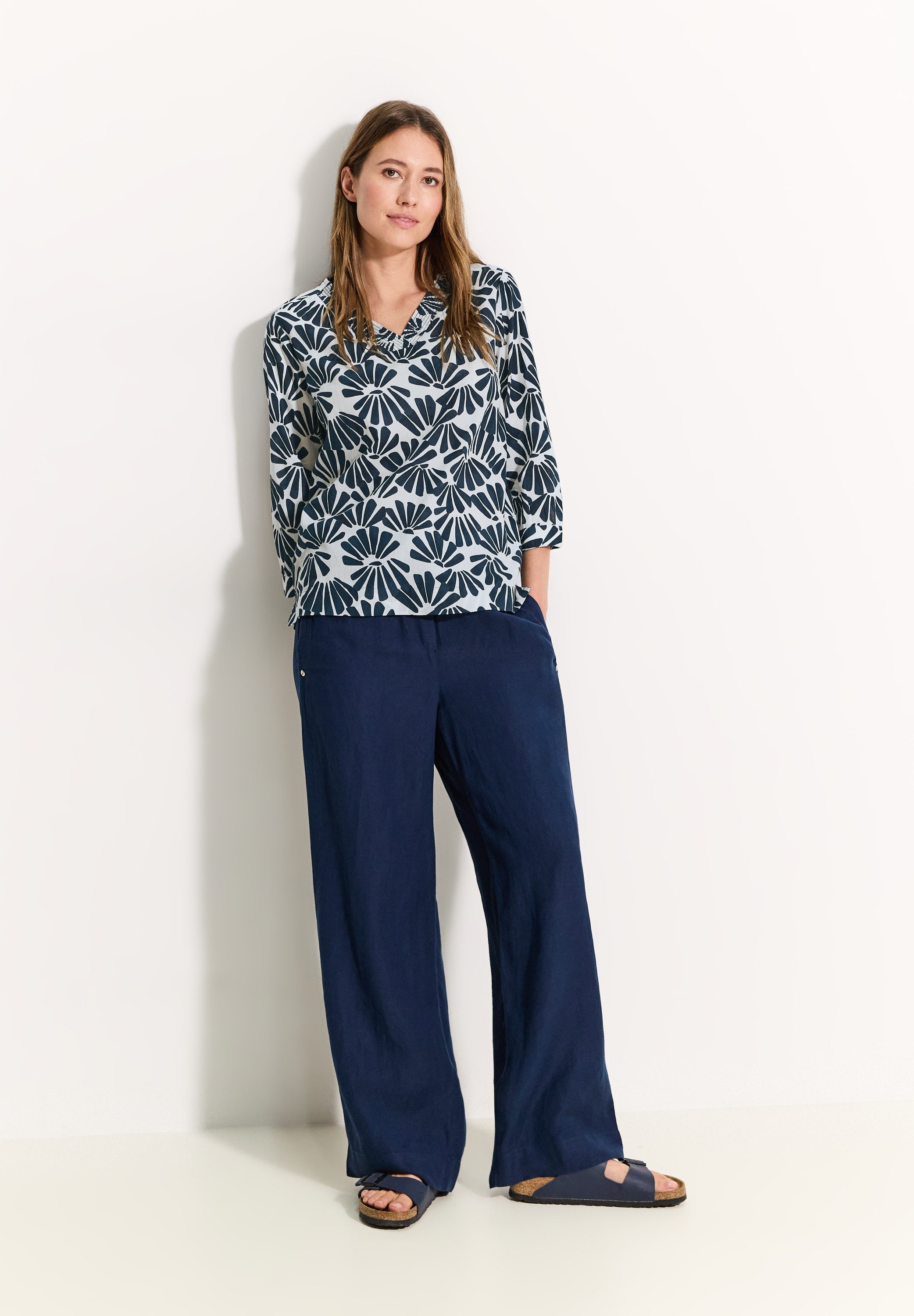 Cecil Blouse met lange mouwen met printdetails