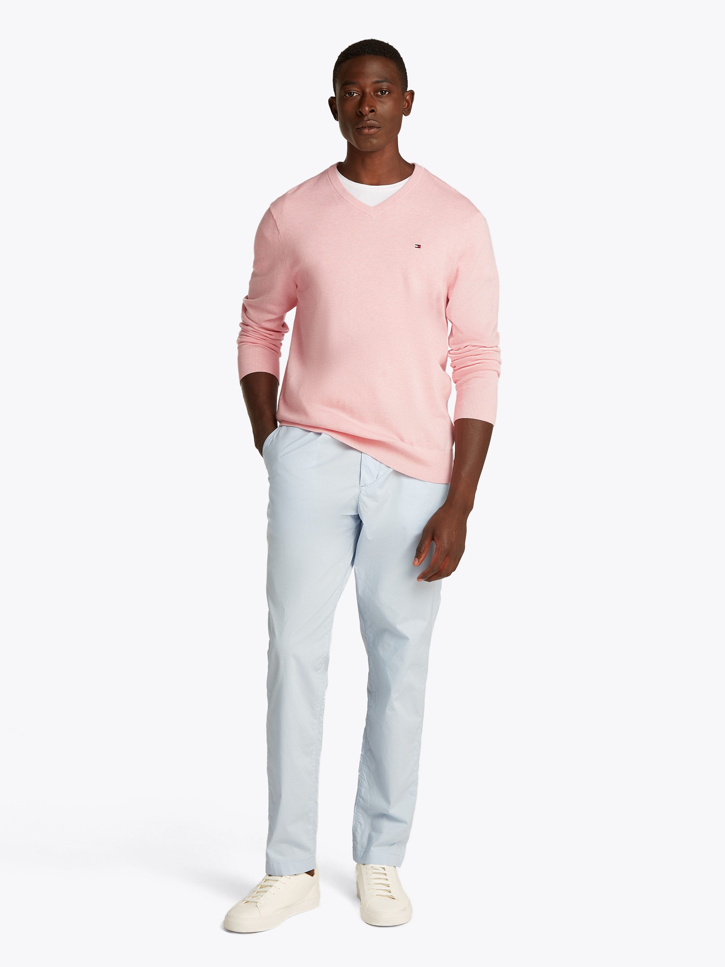 Tommy Hilfiger Gebreide trui ESSENTIAL COTTON V NECK