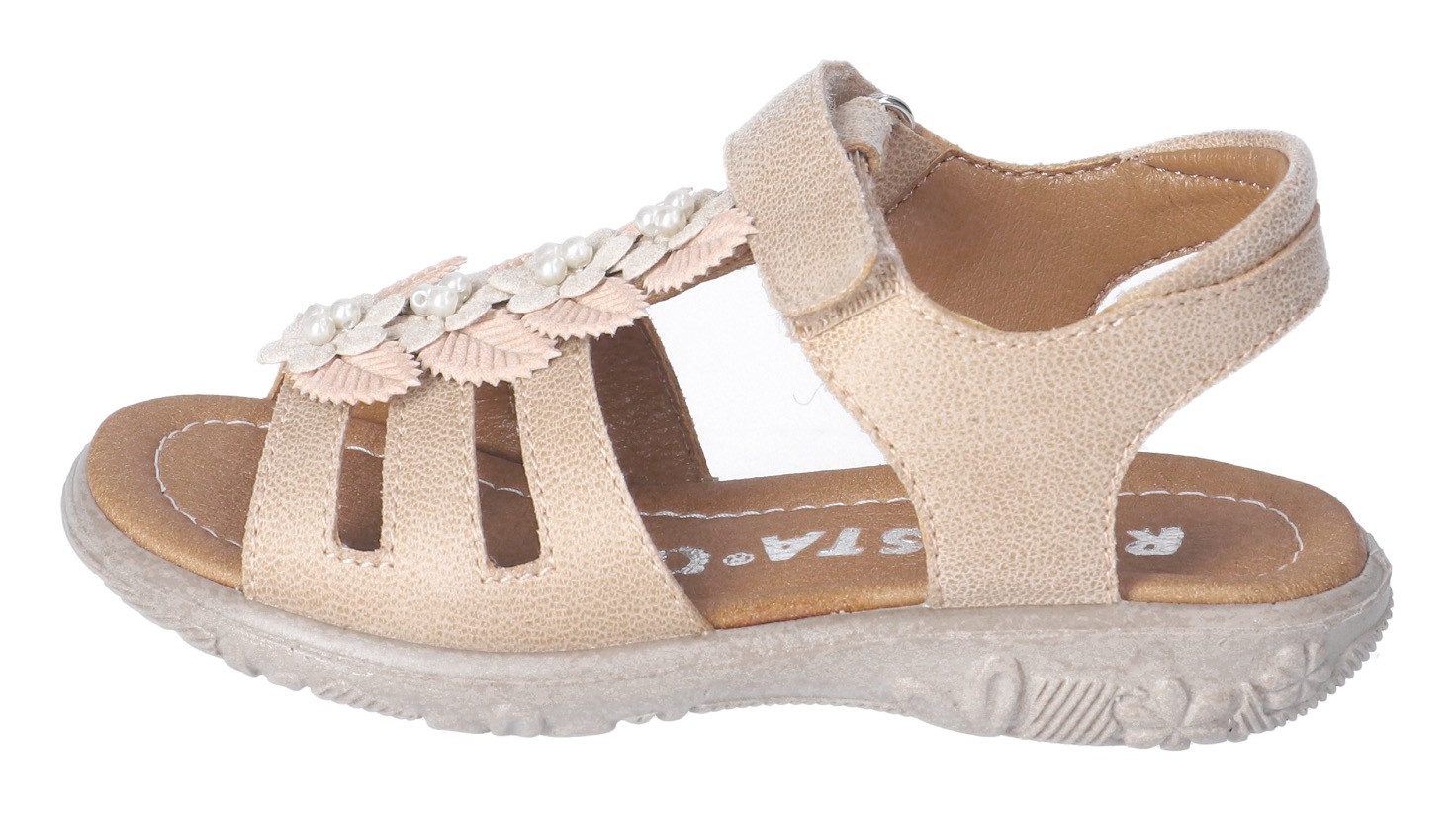Ricosta Sandaaltjes , sandaal met klittenband, wms-systeem, leer, maat sjabloon te downloaden